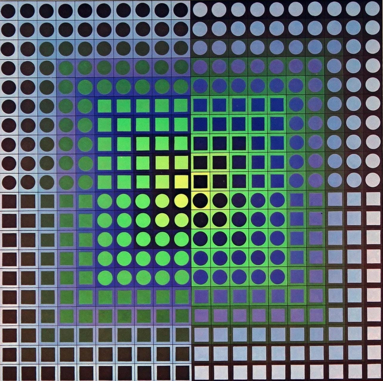 Victor Vasarely, Composition, Folklore Planétaire, Limited Edition Héliogravure