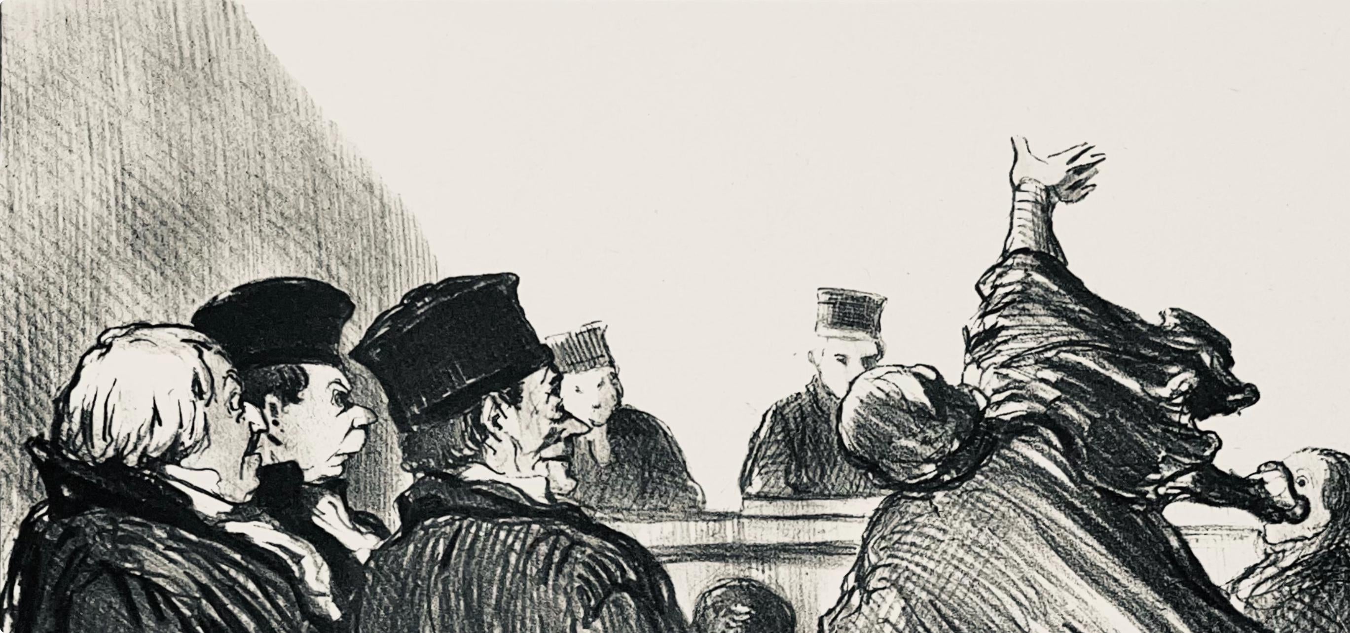 Honoré Daumier, Composition, Honoré Daumier, Law and Justice, Limited Edition Lithograph