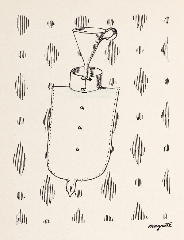 René Magritte, Composition, Dix dessins de René Magritte, Limited Edition Lithograph