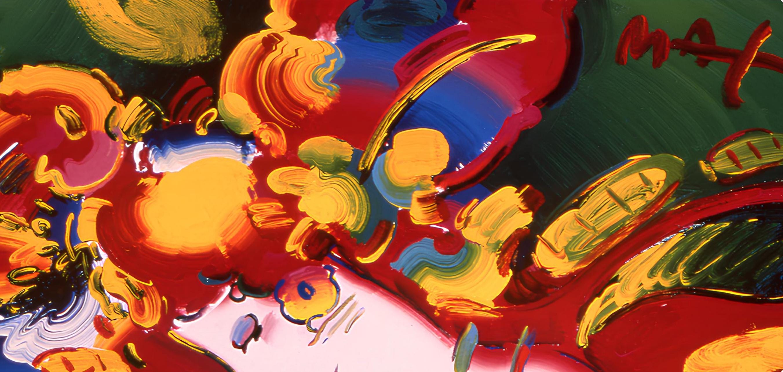 Peter Max, Women in Love, 1999, Hand Signed, Official Edition Offset Lithograph