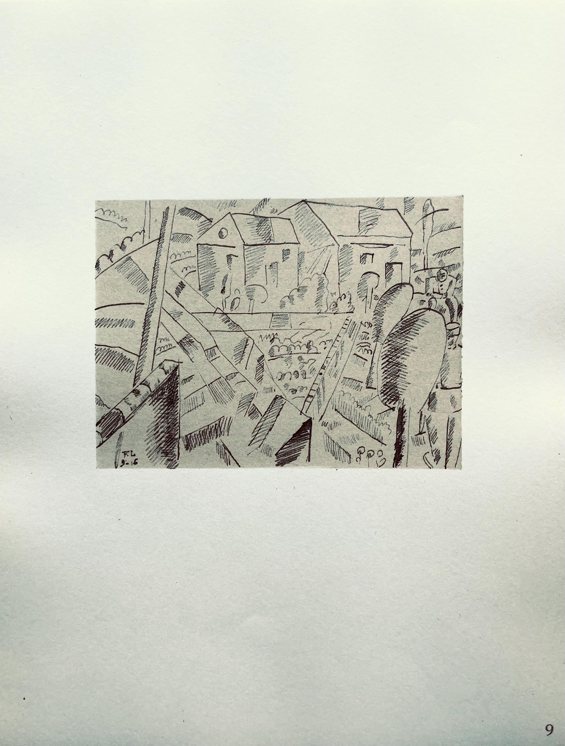 Fernand Léger, Paysage En Argonne, Fernand Léger, Dessins de Guerre, Limited Edition Lithograph
