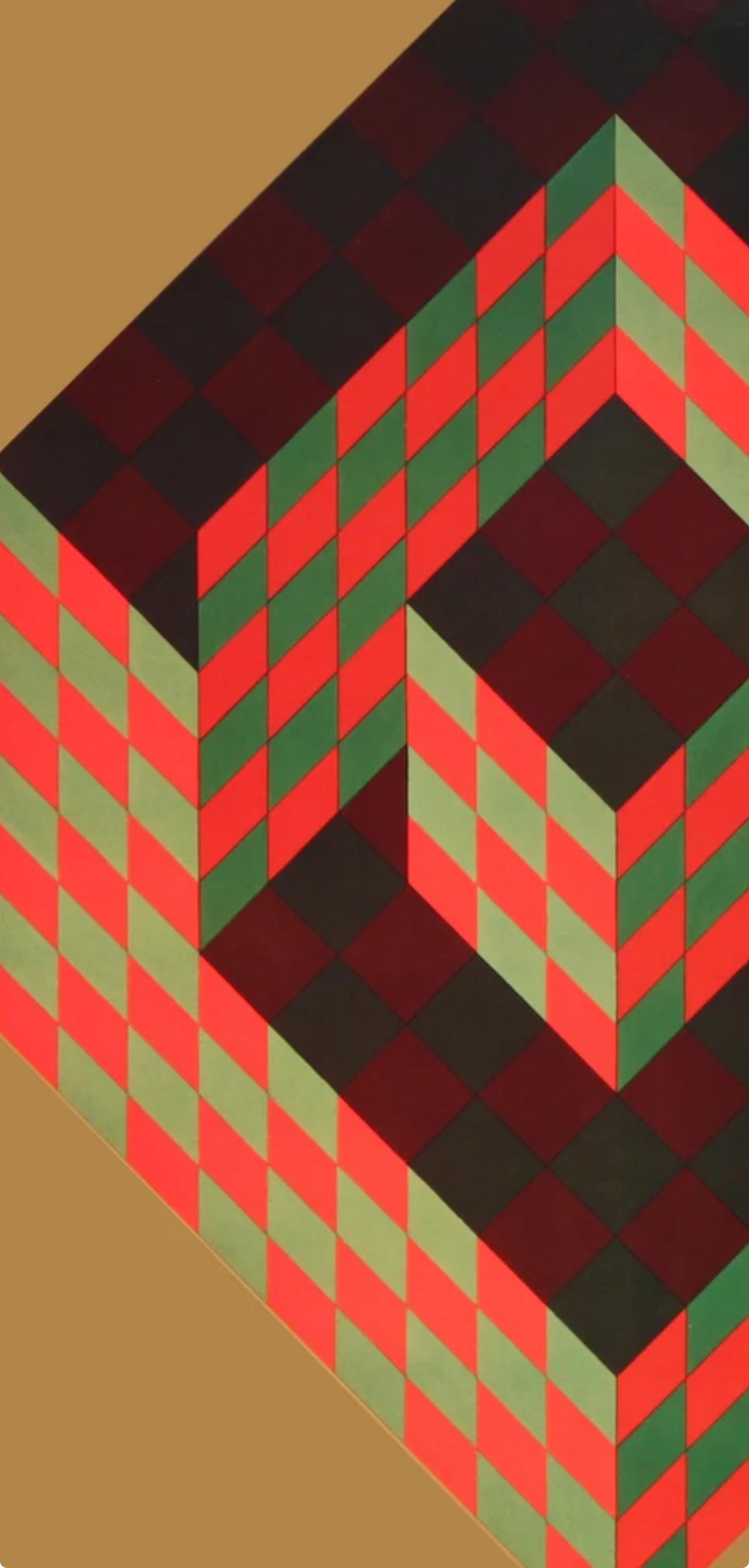 Victor Vasarely, Composition, Progressions III, Limited Edition Héliogravure