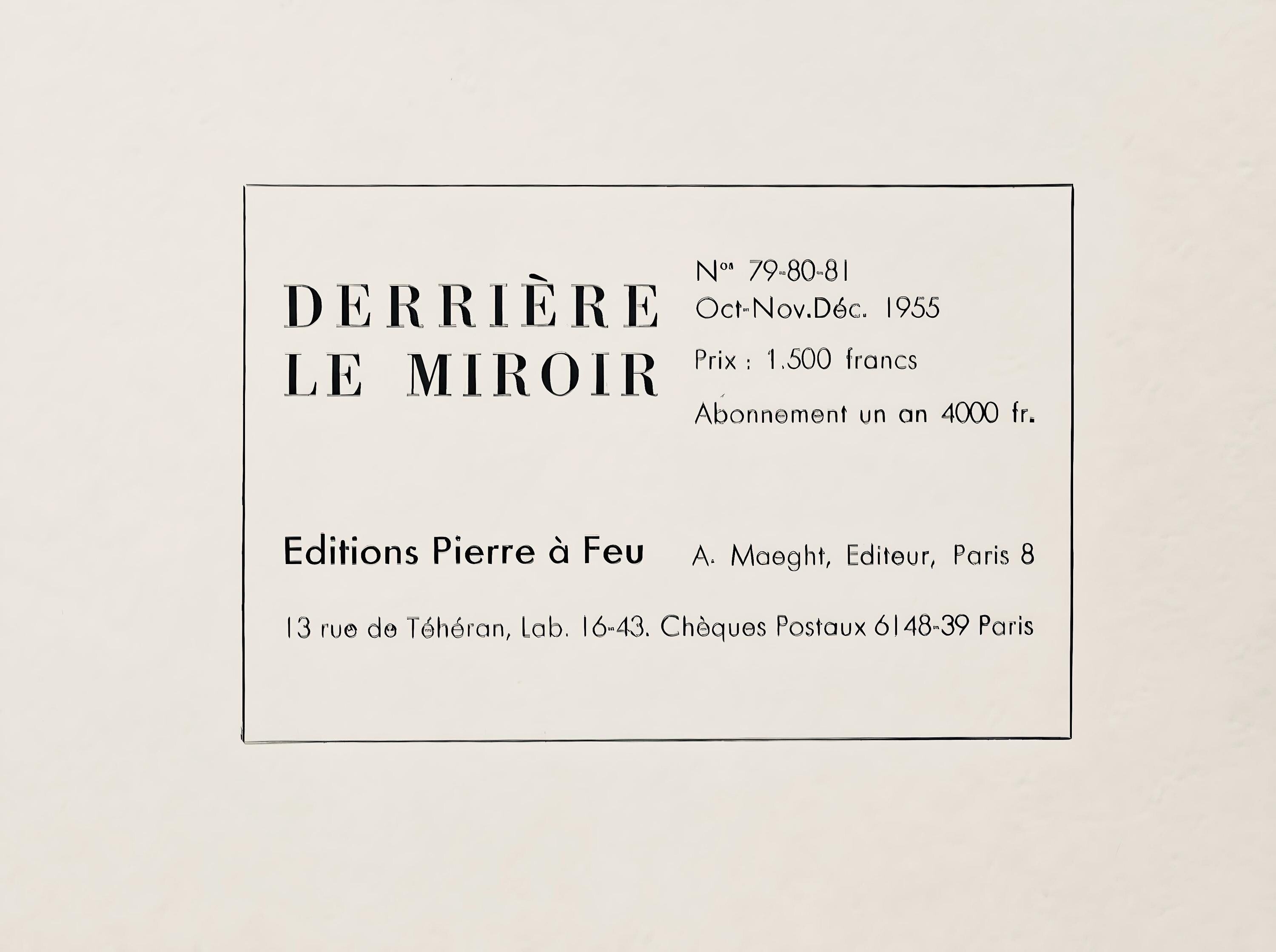 Fernand Léger, Composition, Derrière le miroir, Limited Edition Lithograph