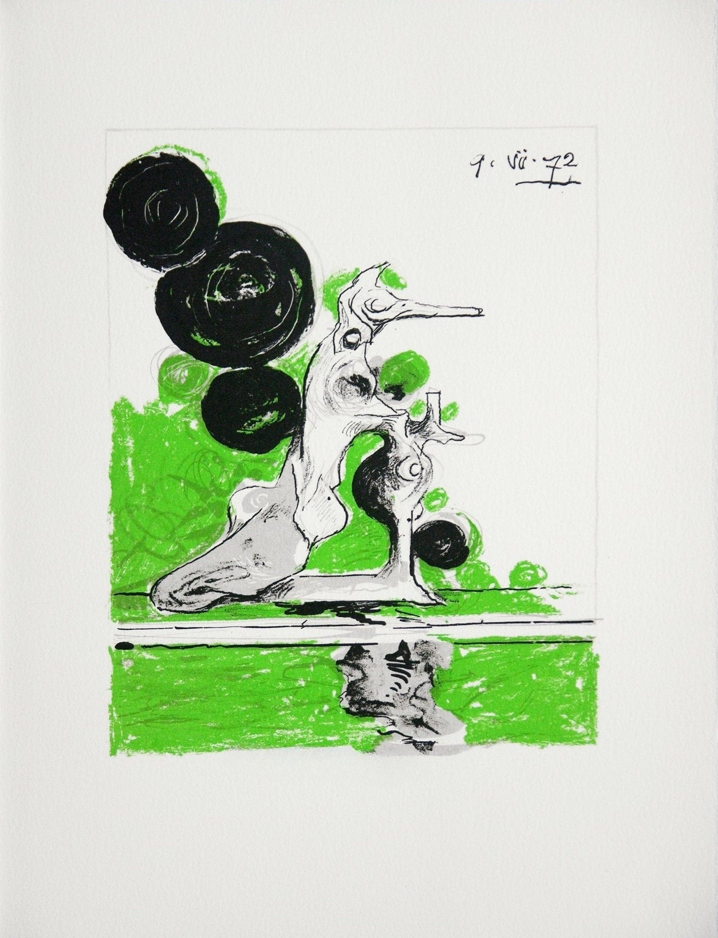 Graham Sutherland, Hybrid, Souvenirs et portraits d'artistes, Limited Edition Lithograph