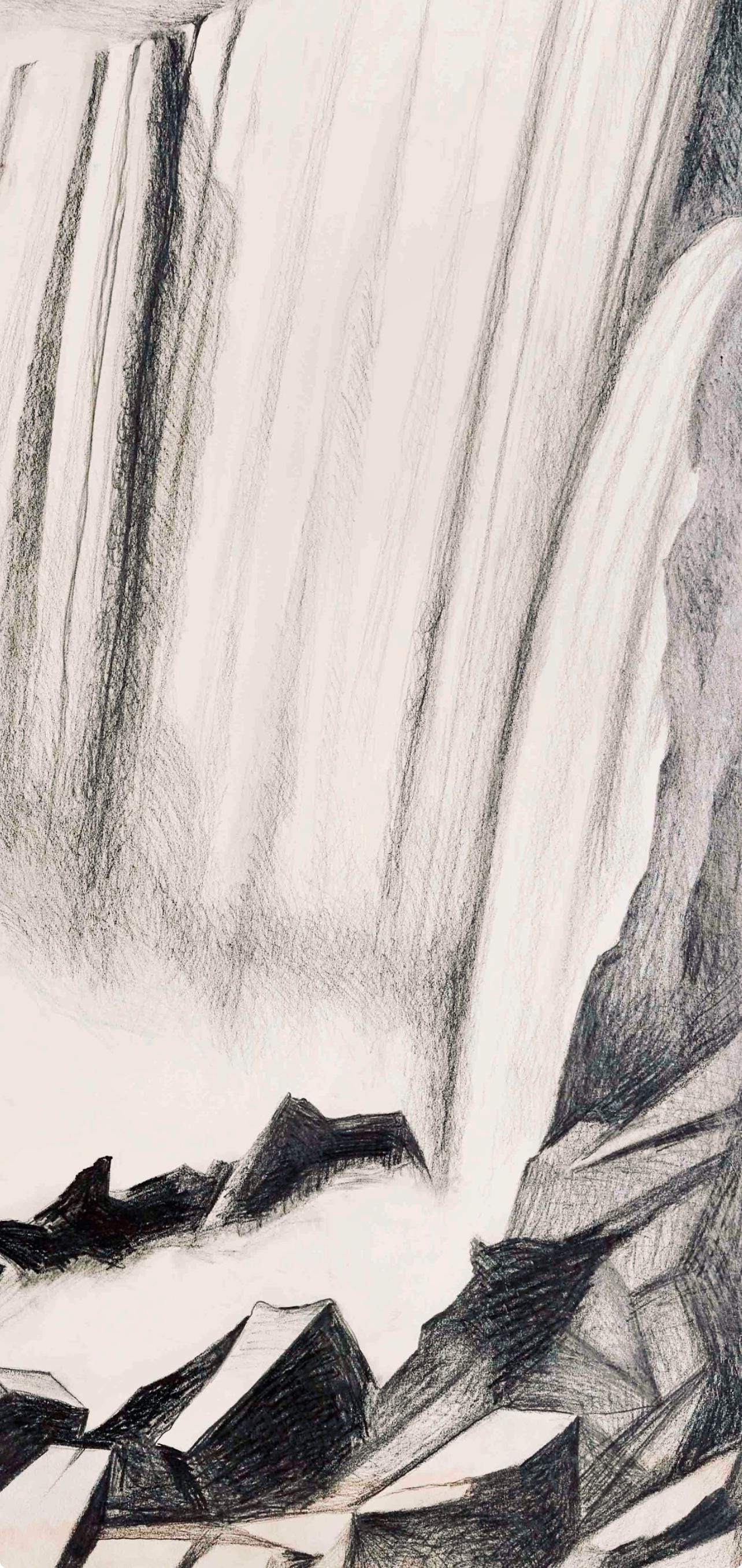 Lowell Nesbitt, Impossible Series (Niagara Falls), Original Drawing