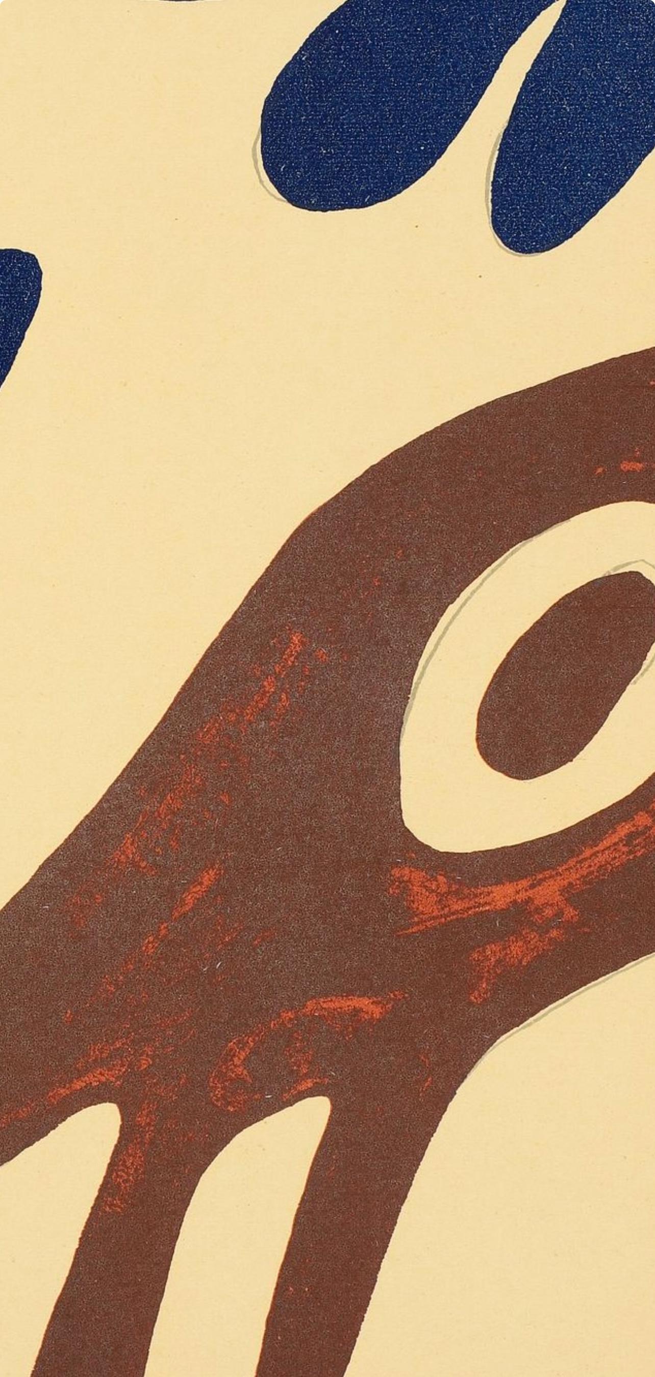 Hans Jean Arp, Figurationen—Drei Elemente (Arntz 348), XXe siècle, Limited Edition Woodcut