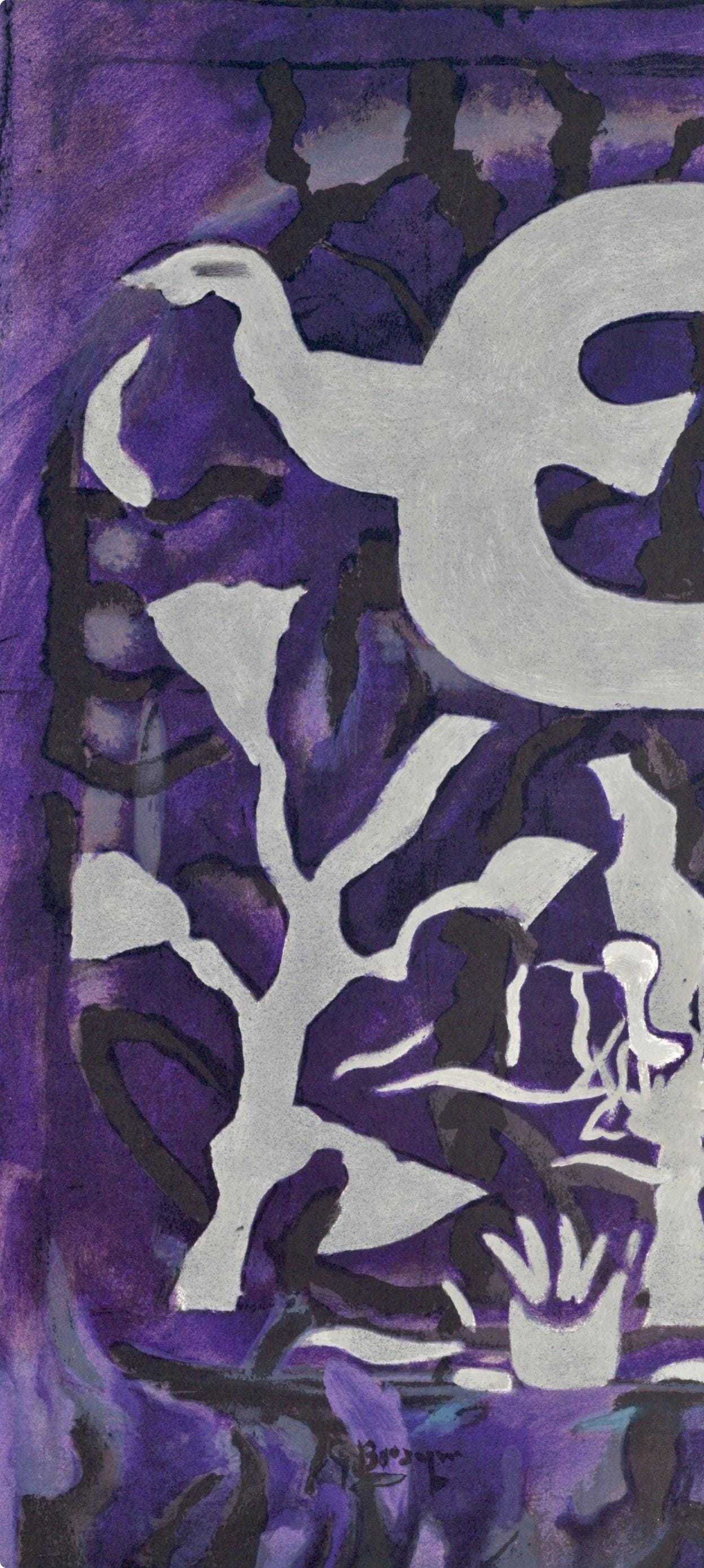 Georges Braque, Composition, Derrière le miroir, Limited Edition Lithograph