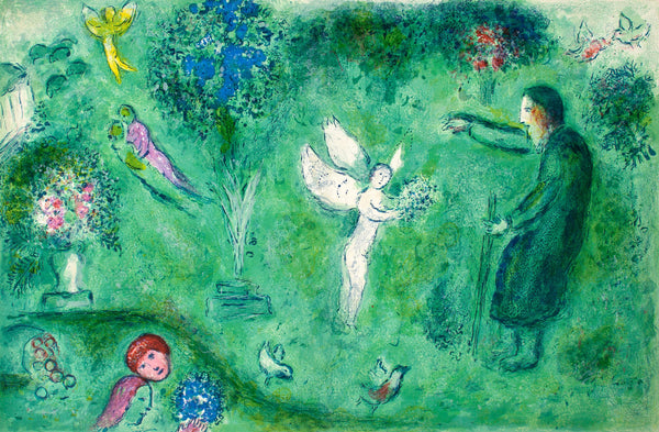 Marc Chagall, Le Verger de Philétas, Daphnis et Chloé, Limited Edition Héliogravure