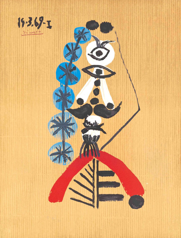 Pablo Picasso, Composition (Orozco 207-261), Vingt-Neuf Portraits Imaginaires, Limited Edition Lithograph