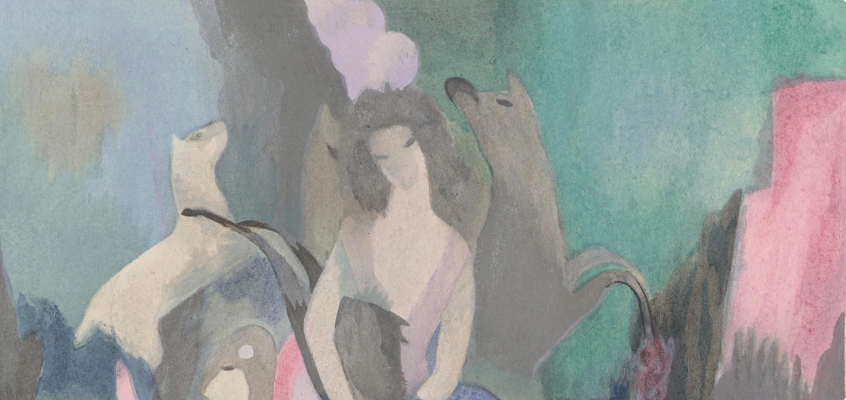 Marie Laurencin, Composition, Les Biches, Limited Edition Lithograph
