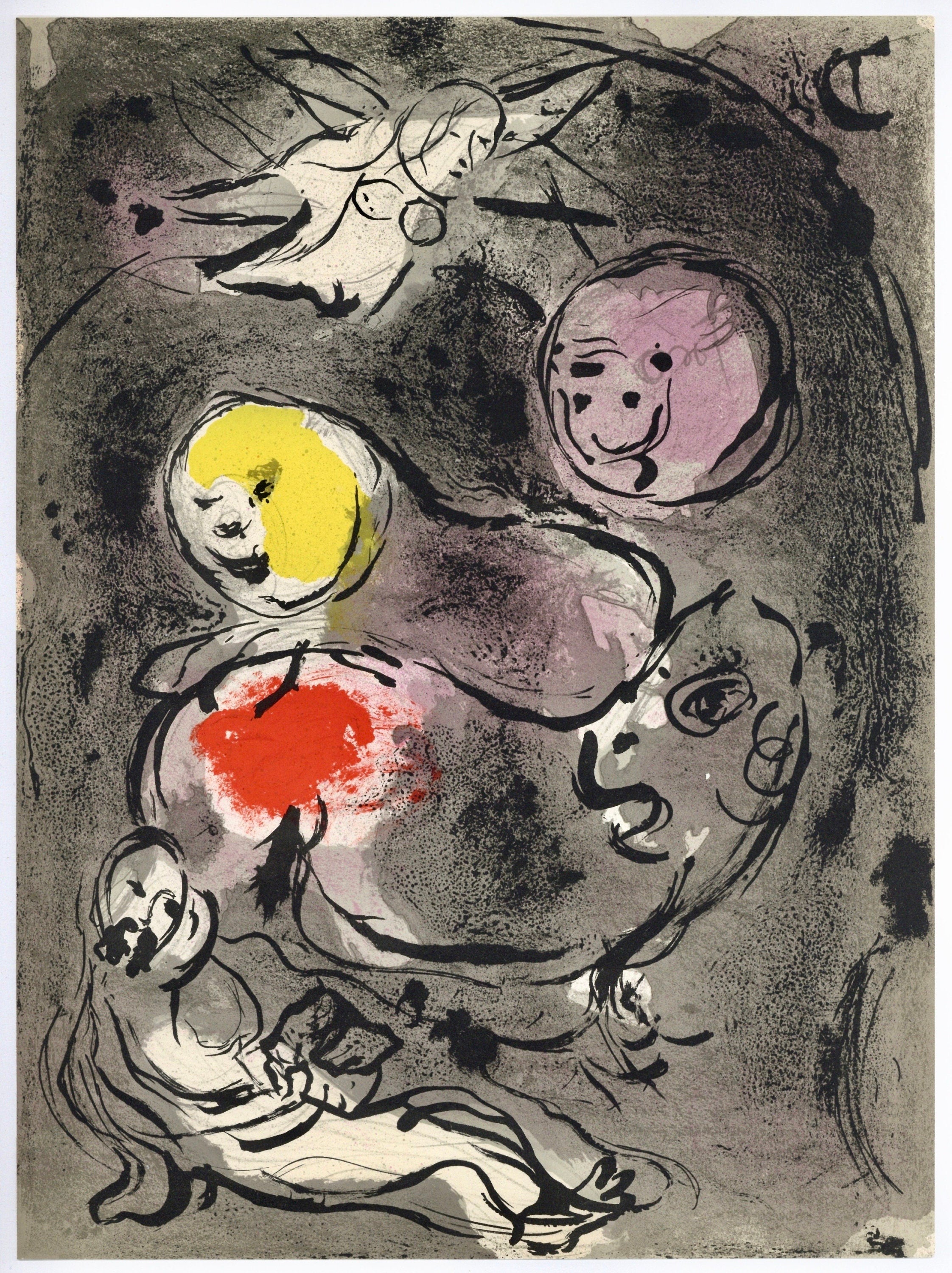 Marc Chagall, Daniel (Mourlot 117-46; Cramer 25), Drawings from the Bible by Marc Chagall, Verve: Revue, Limited Edition Lithograph