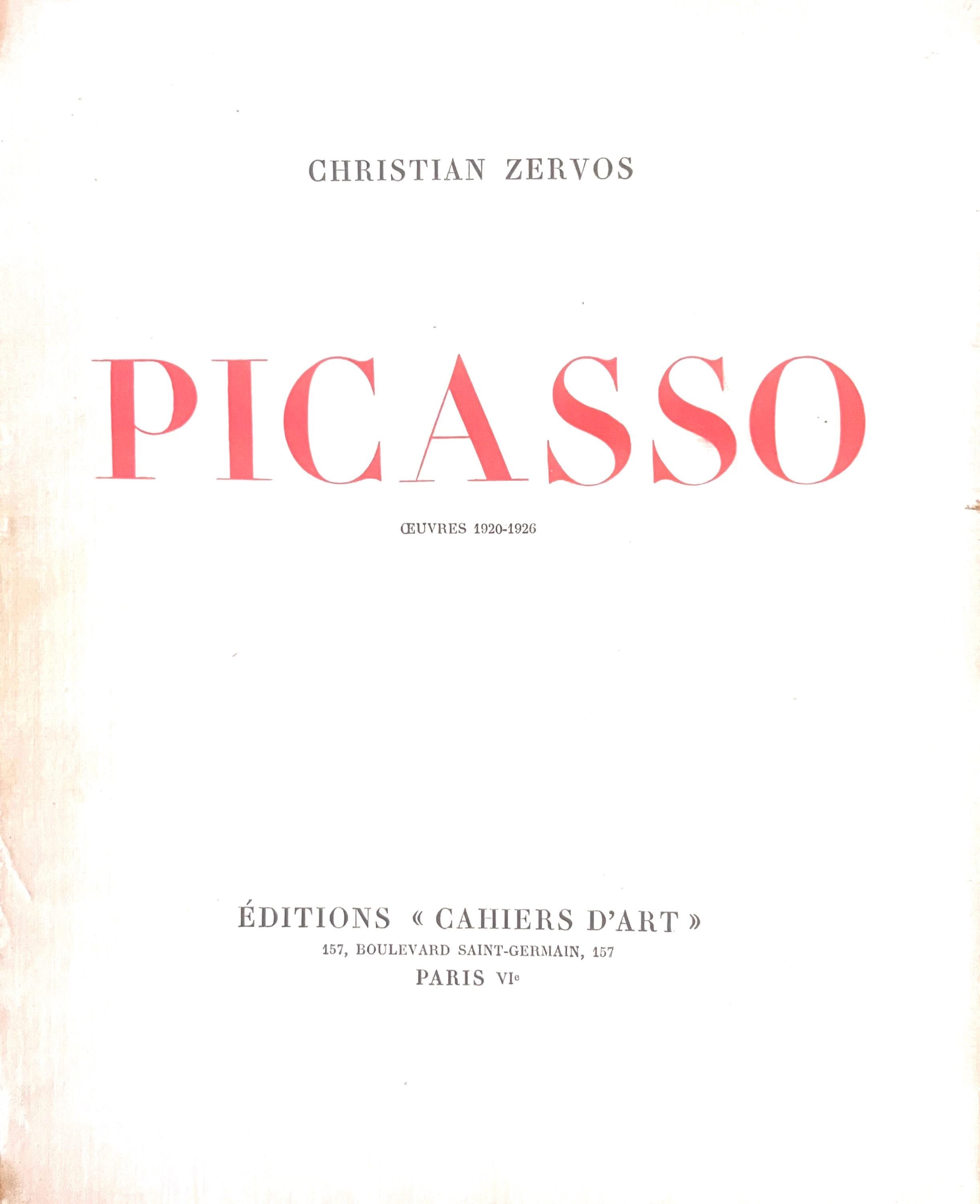 Pablo Picasso, Composition (Cramer 15; Bloch 56), Picasso, Oeuvres 1920-1926, Limited Edition Lithograph