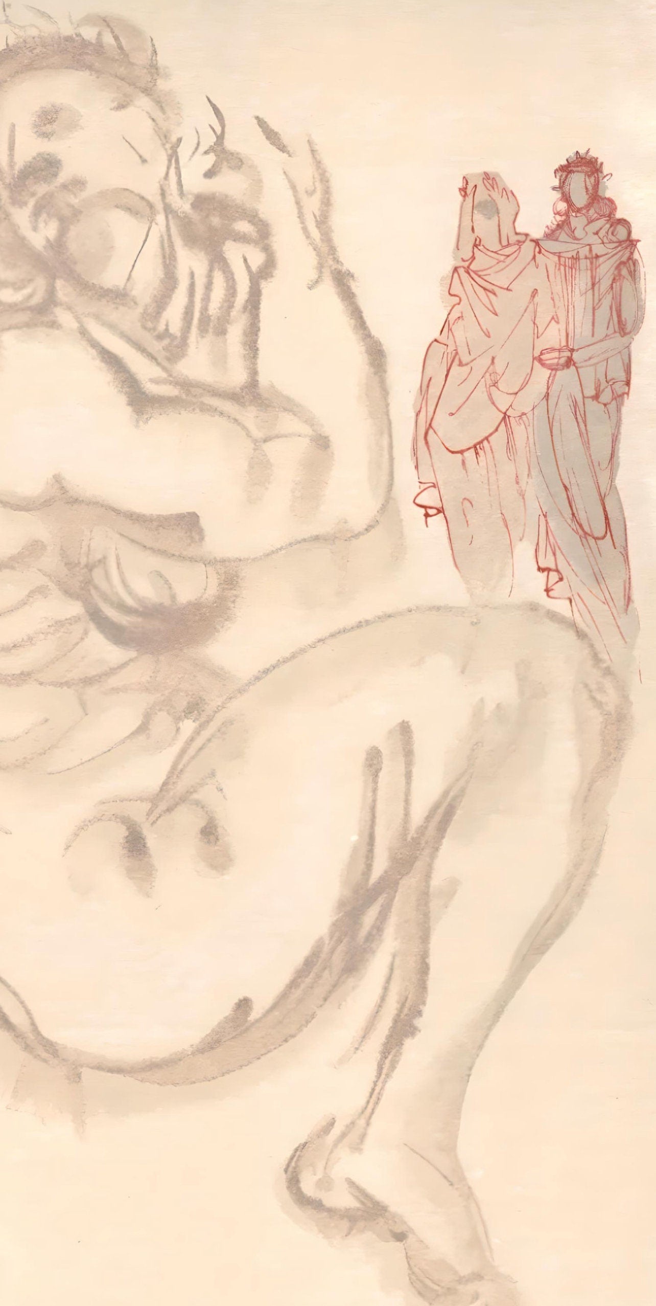Salvador Dali, The Siren of the Dream (Michler/Löpsinger 1039-1138; Field 189-200), La Divine Comédie, Limited Edition Woodcut