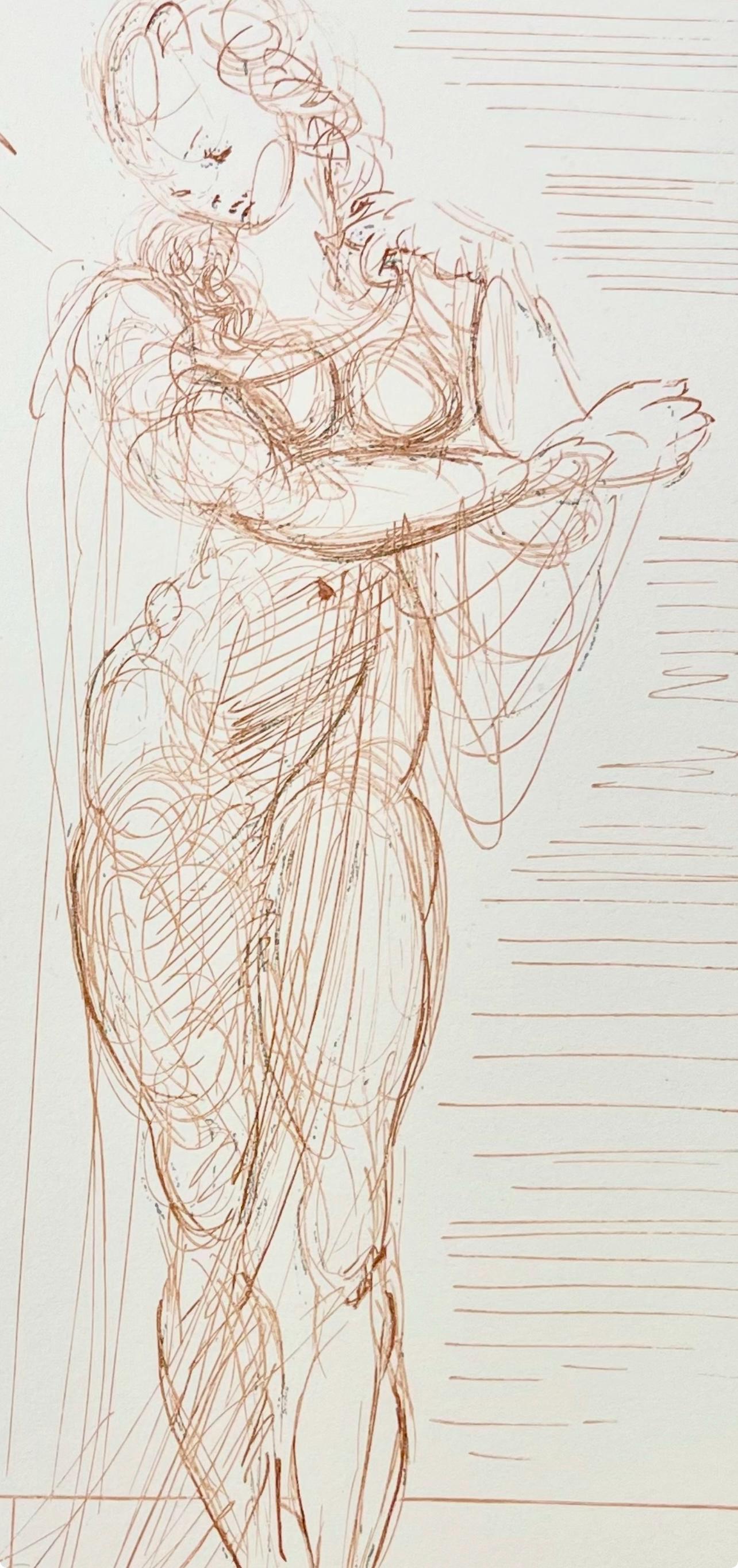 Salvador Dali, Hölle II (Field 189-200; Michler/Löpsinger 1039-1138), Die Göttliche Komödie, Signed, Limited Edition Woodcut