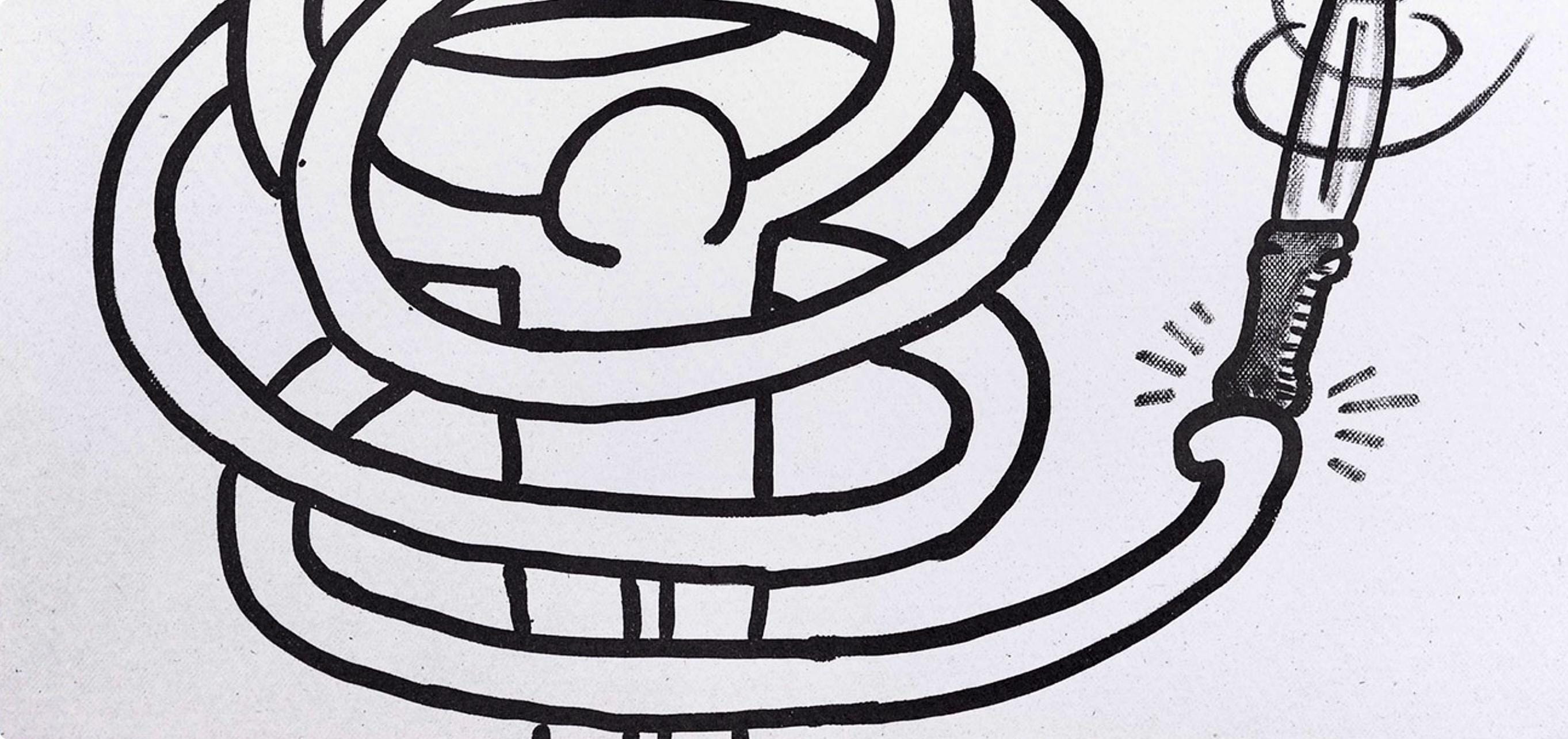 Keith Haring, Composition, Against All Odds, Limited Edition Lithograph