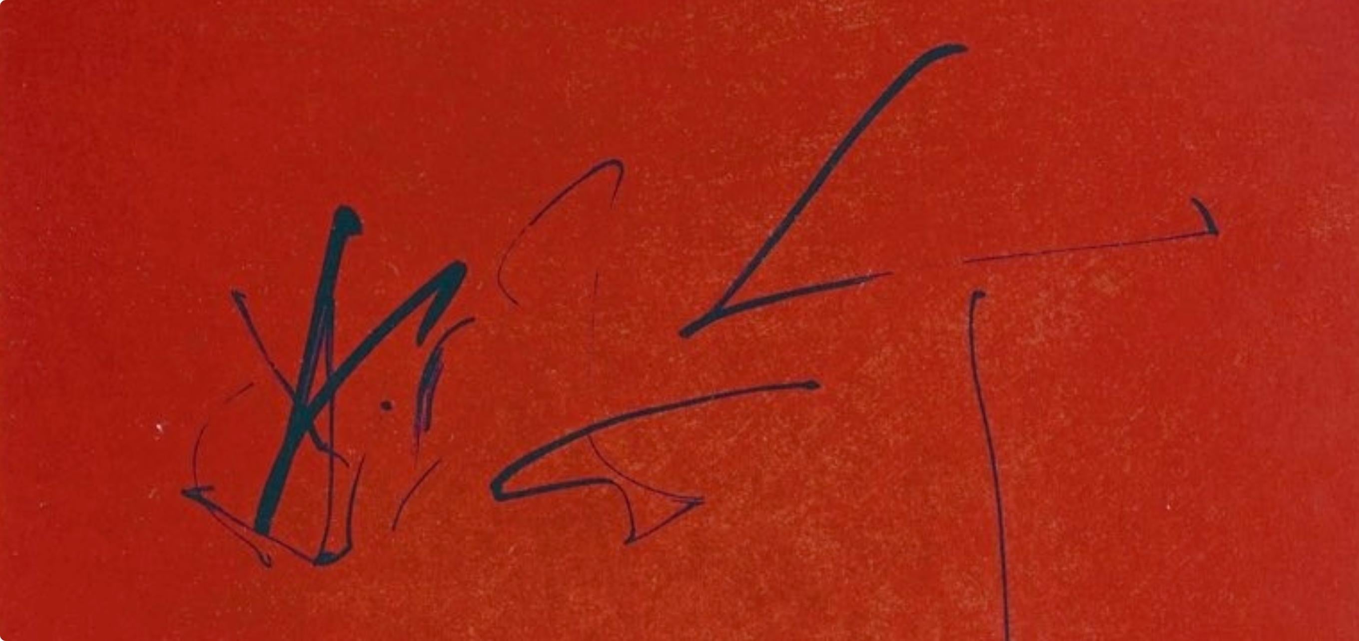 Robert Motherwell, Red Wind (Belknap 354-380; Engberg/Banach 415-441), Three Poems, Limited Edition Lithograph