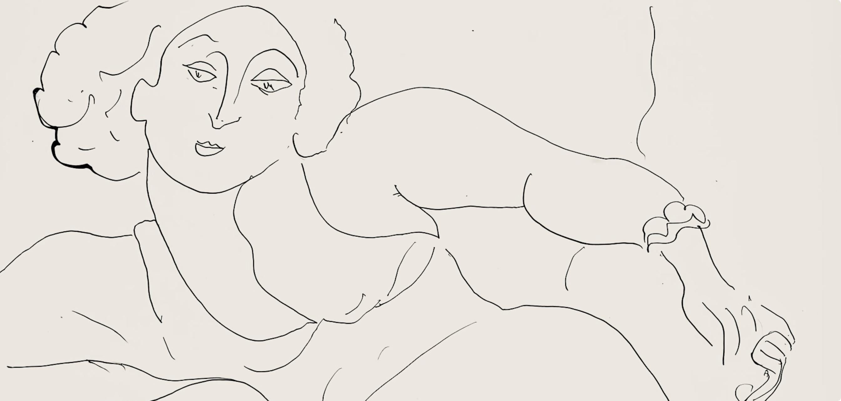 Henri Matisse, Série C, var. 7 (Duthuit 9), Henri Matisse, Dessins, Thèmes et variations, Limited Edition Lithograph