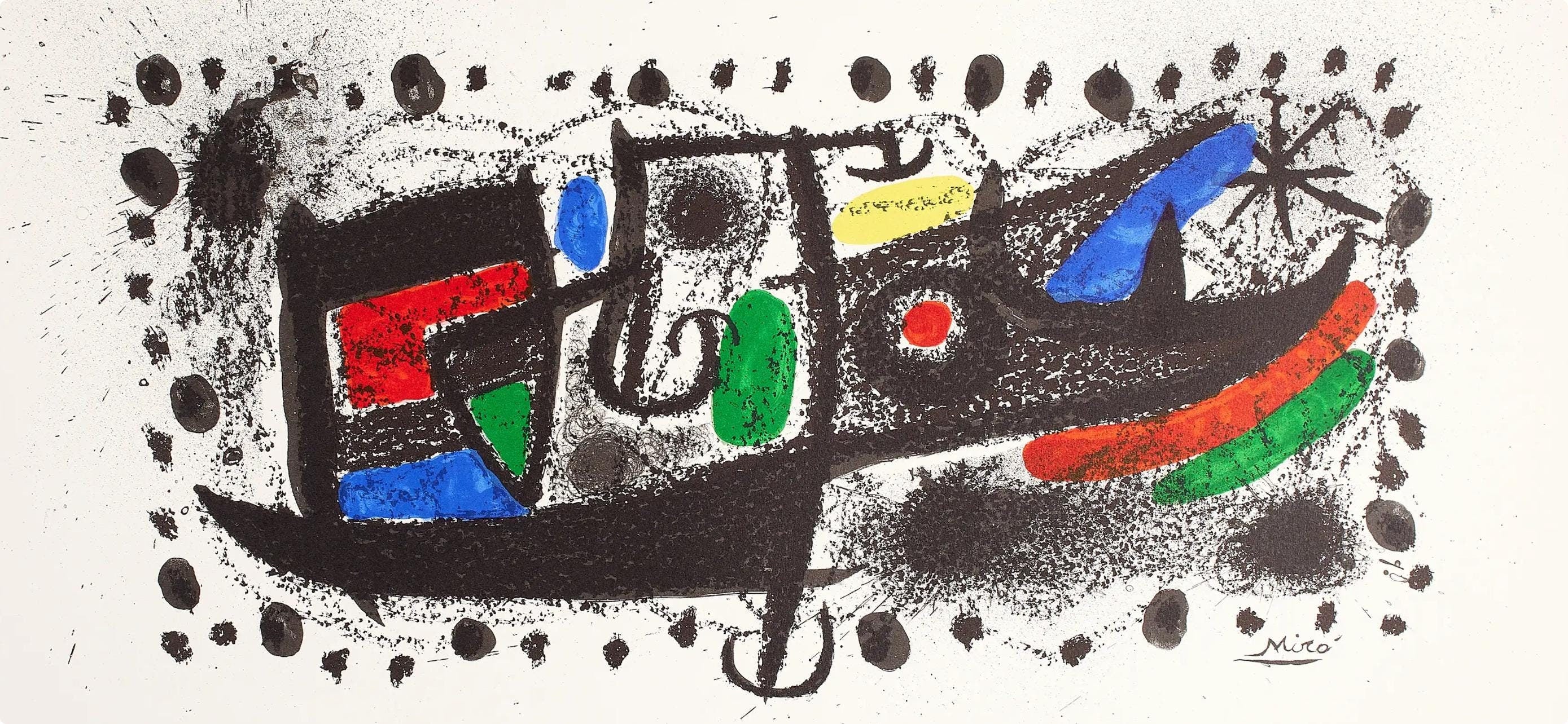 Joan Miró, Composition (Mourlot 667), Limited Edition Lithograph