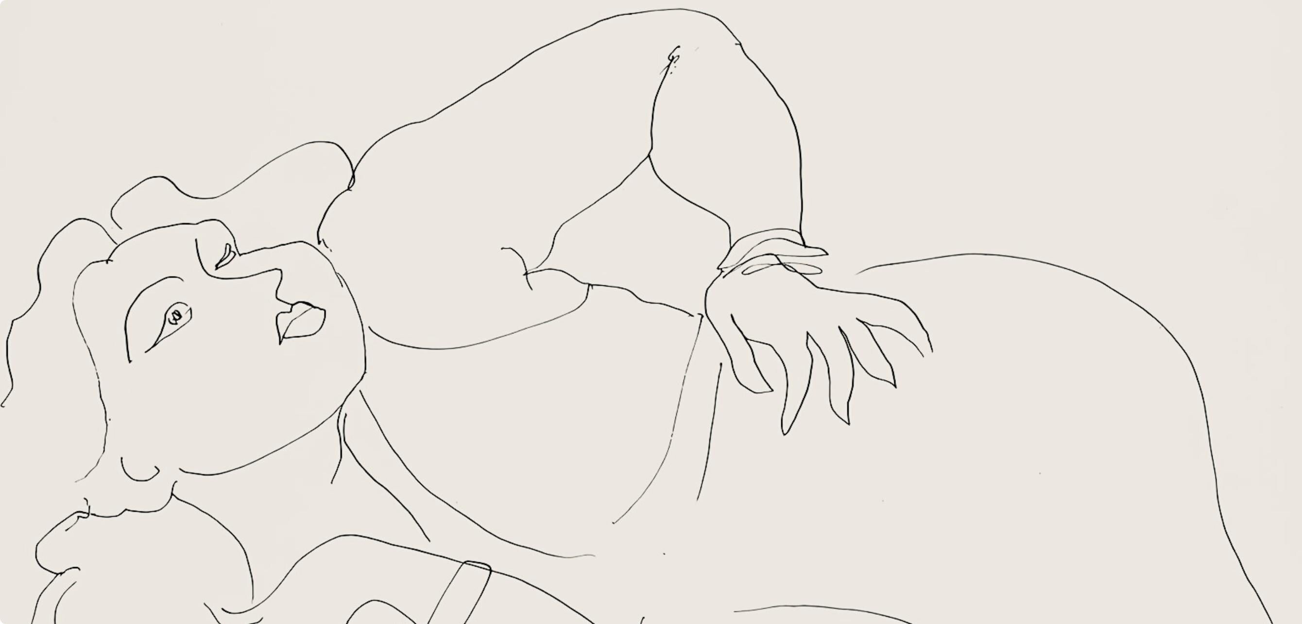 Henri Matisse, Série D, var. 3 (Duthuit 9), Henri Matisse, Dessins, Thèmes et variations, Limited Edition Lithograph