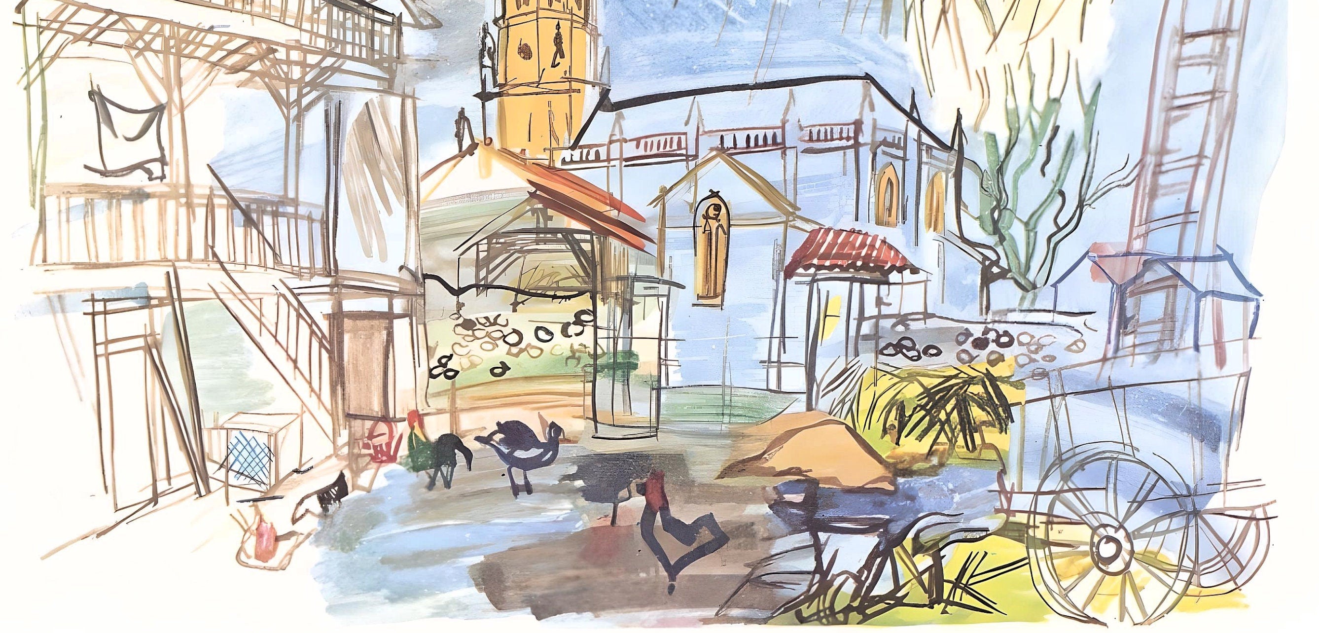 Raoul Dufy, La ferme de Lestel, Vacances forcées