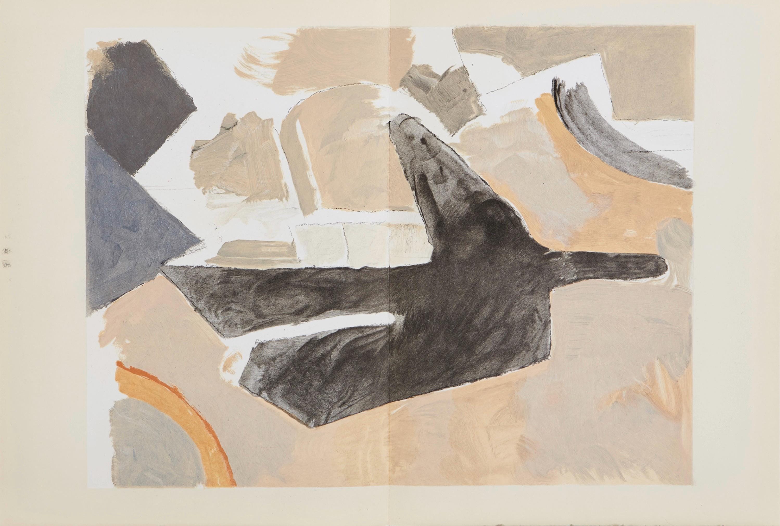 Georges Braque, Composition, Derrière le miroir, Limited Edition Lithograph