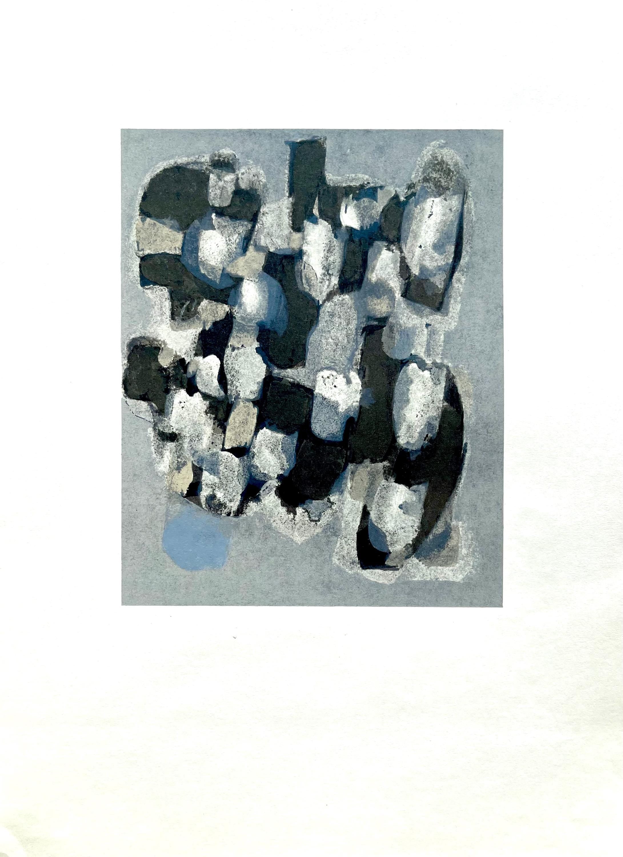 Raoul Ubac, Composition, Derrière le miroir, Limited Edition Lithograph