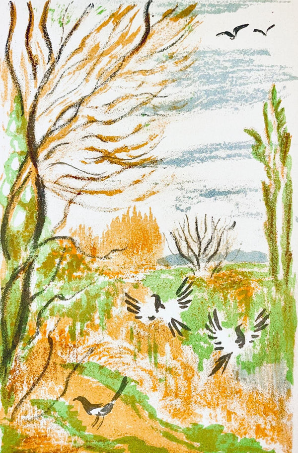 Maurice Mourlot, Composition, de Goupil a Margot, Histoires De Bêtes, Limited Edition Lithograph