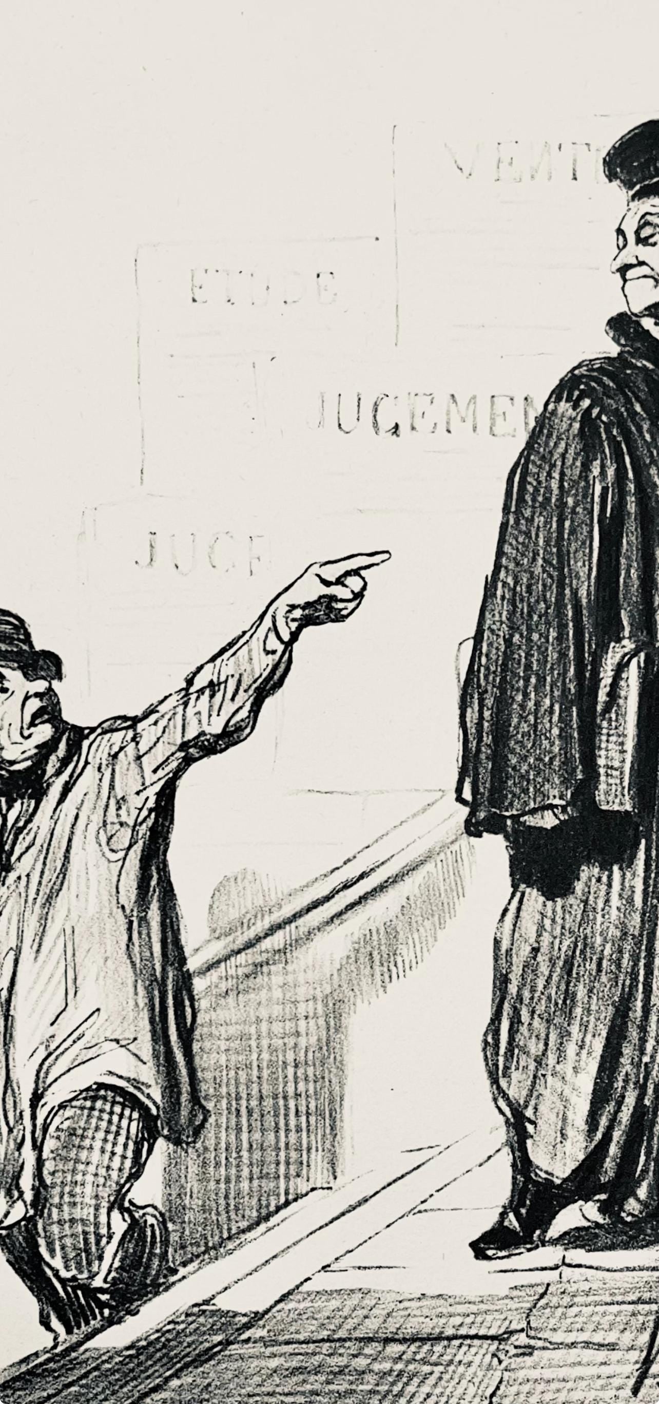 Honoré Daumier, Composition, Honoré Daumier, Law and Justice, Limited Edition Lithograph