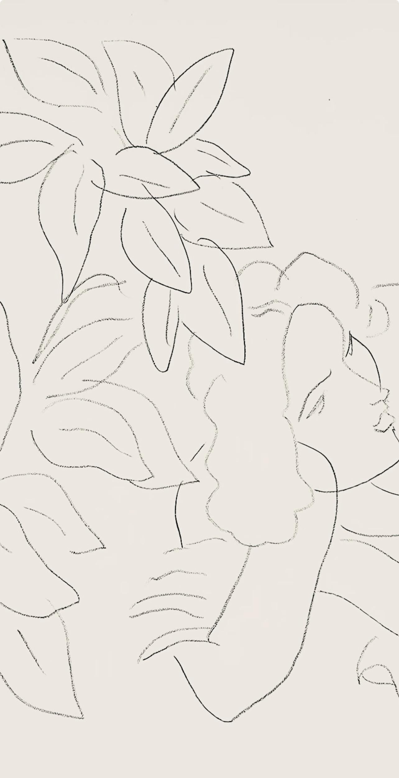 Henri Matisse, Série E, var. 8 (Duthuit 9), Henri Matisse, Dessins, Thèmes et variations, Limited Edition Lithograph