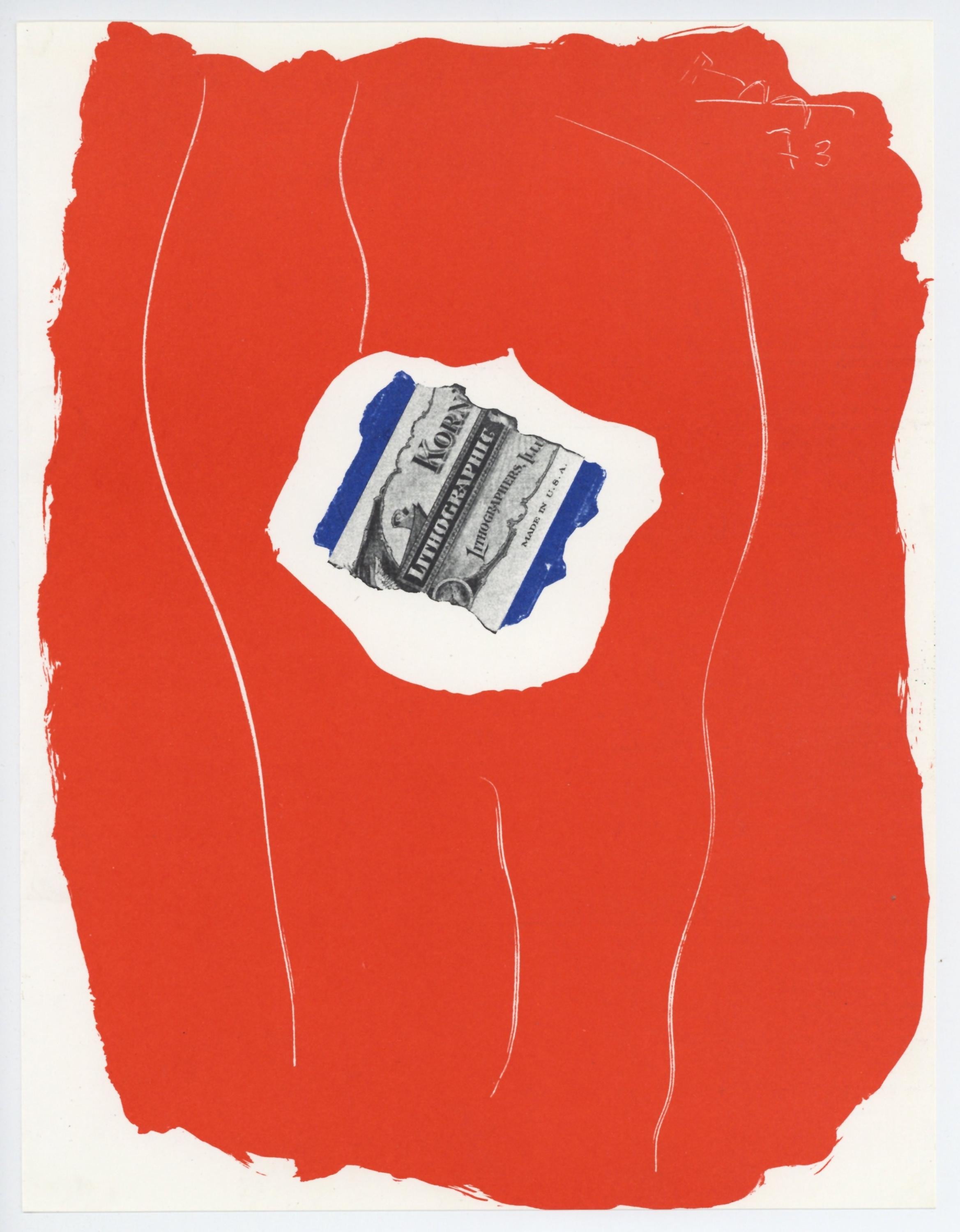 Robert Motherwell, Composition (Belknap, App. 24), XXe siècle, Limited Edition Lithograph