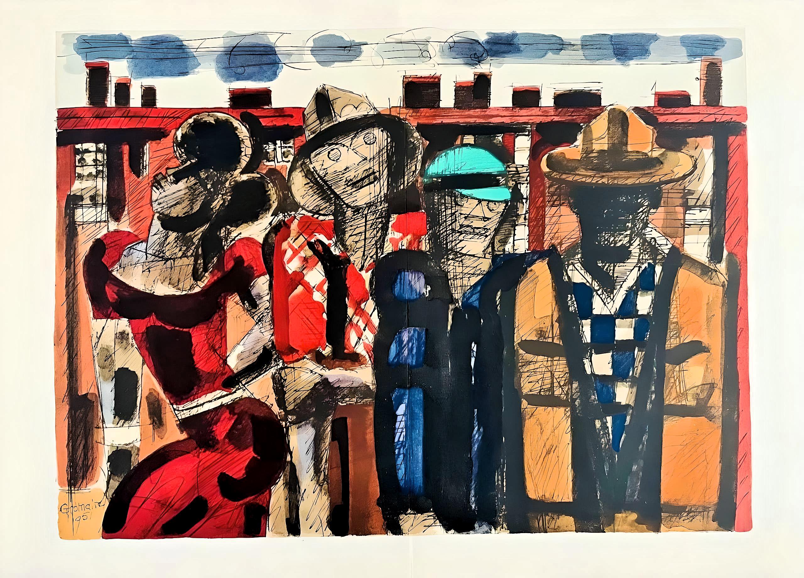 Marcel Gromaire, Composition, Éloge de Gromaire, Limited Edition Lithograph