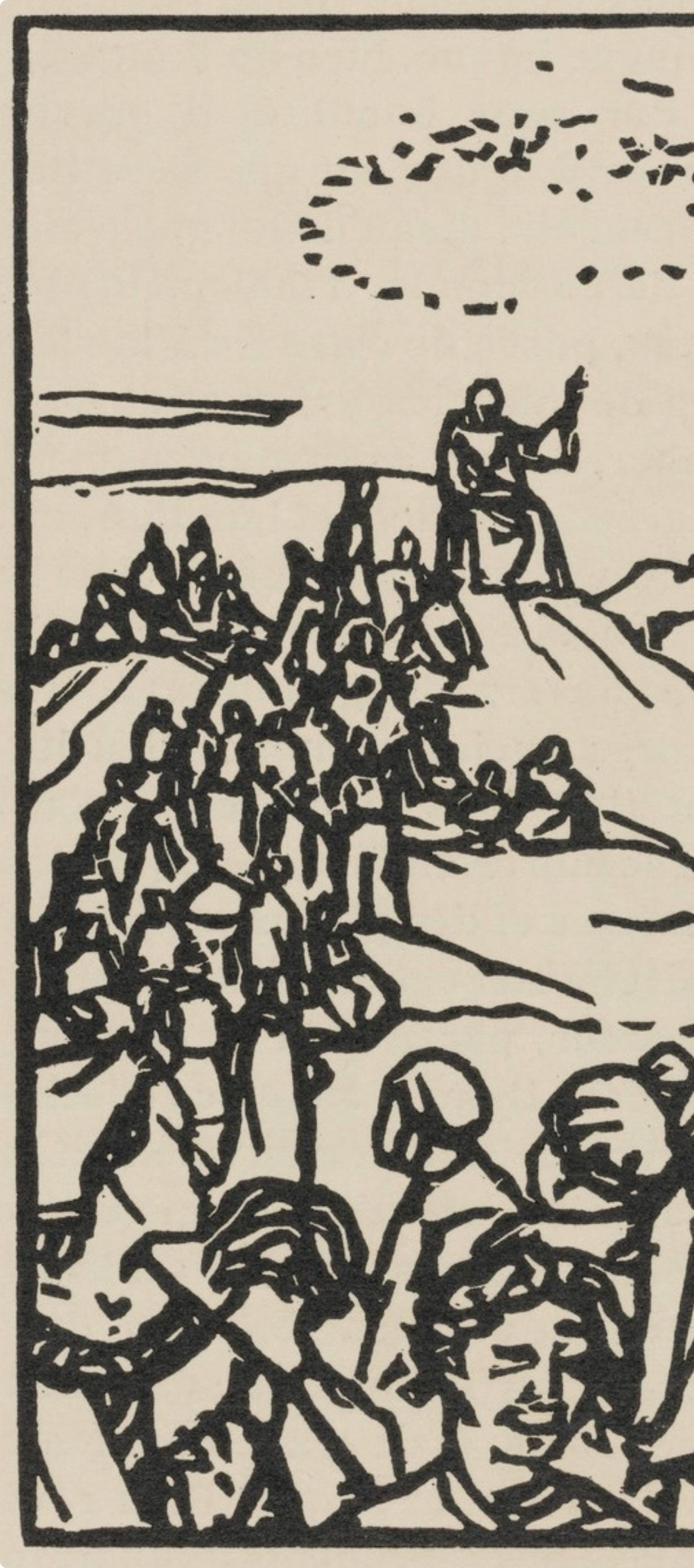 Émile Bernard, Composition (Morane, No. 100), Les Petites Fleurs de St. Françoise, Limited Edition Woodcut