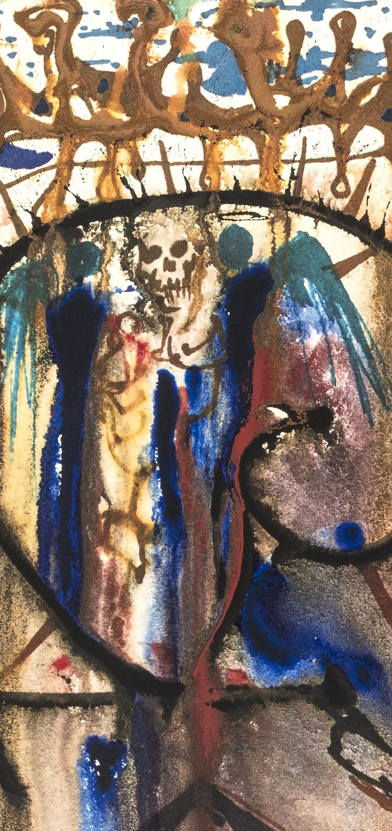 Salvador Dali, Composition (Michler/Löpsinger 1601), Romeo e Giulietta, Limited Edition Lithograph and Silkscreen