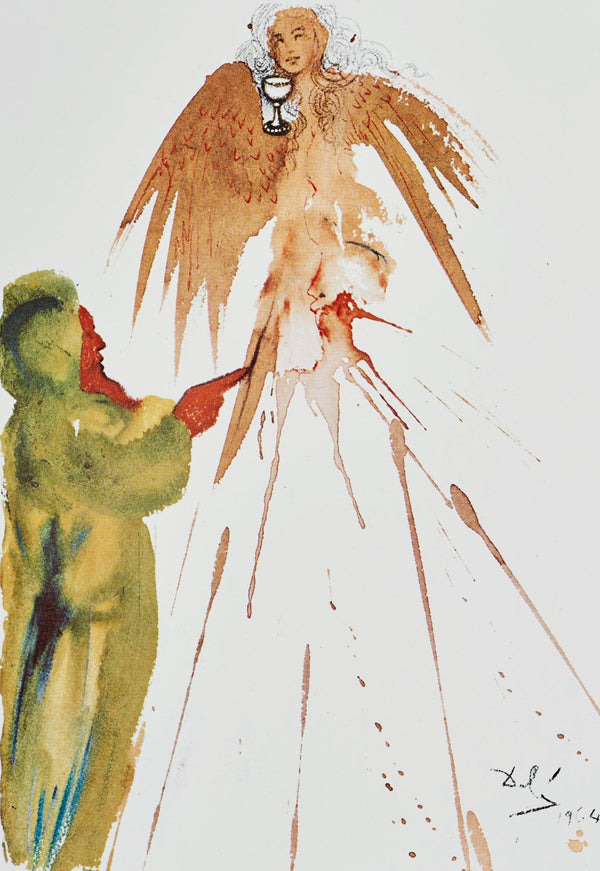 Salvador Dali, Composition (Michler/Löpsinger 1600; Field 69-3), Biblia Sacra, Limited Edition Lithograph