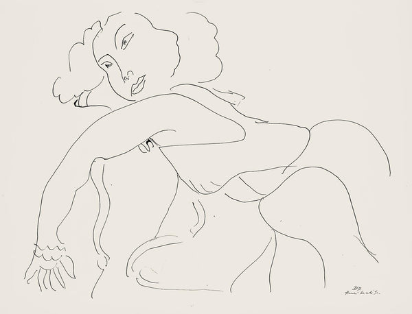 Henri Matisse, Série D, var. 7 (Duthuit 9), Henri Matisse, Dessins, Thèmes et variations, Limited Edition Lithograph