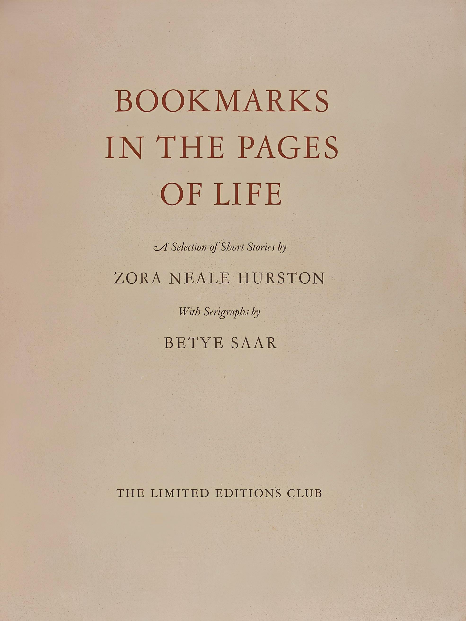 Betye Saar, High John De Conquer, Bookmarks in the Pages of Life, Limited Edition Silkscreen