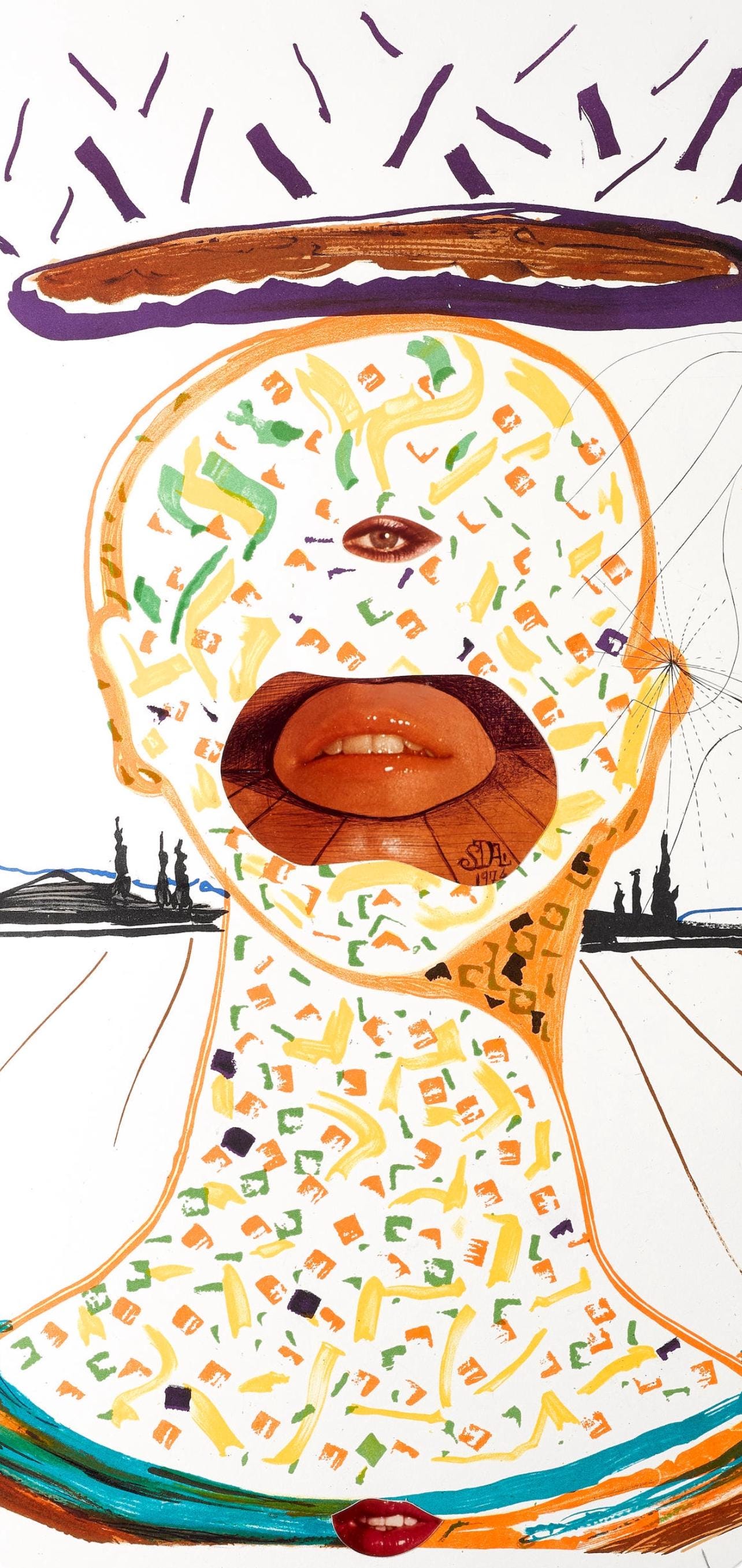 Salvador Dalí, Maquillage cyclopéen (M/L 822-831; Field 75-13), Imaginations et Objets du Futur, Limited Edition Lithograph