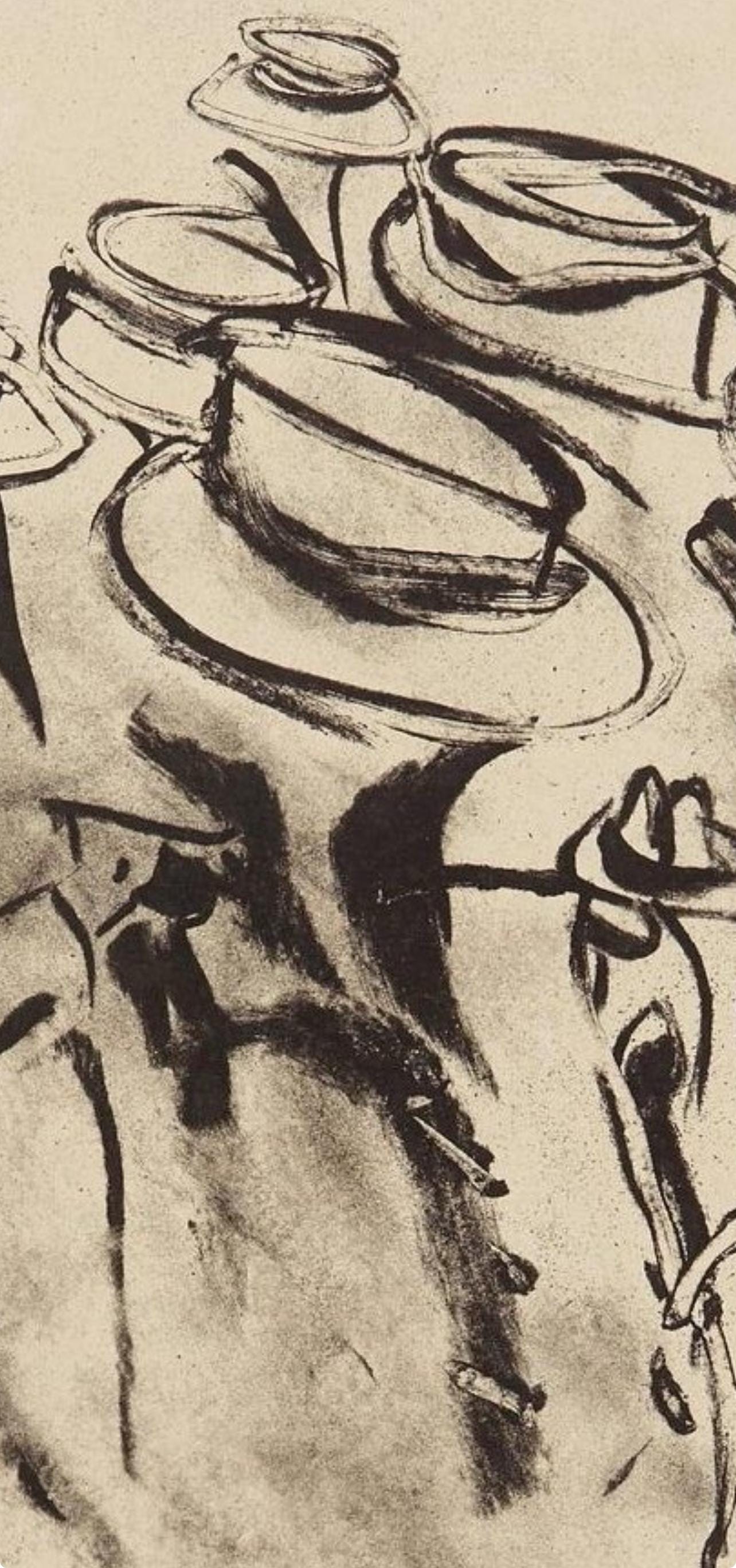 Willem de Kooning, Composition, Poems, Limited Edition Lithograph