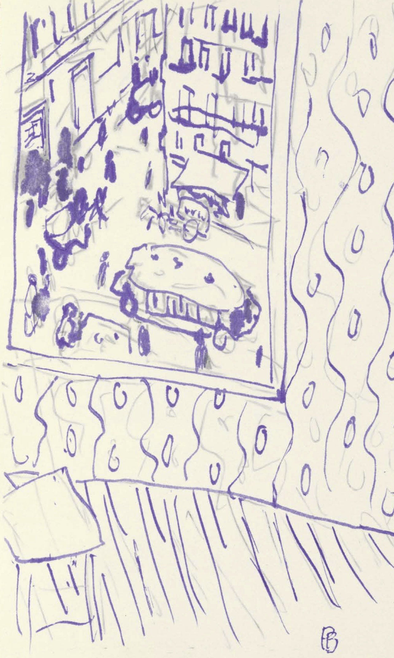 Pierre Bonnard, Composition (Terrasse 54), Pierre Bonnard Correspondences, Limited Edition Lithograph