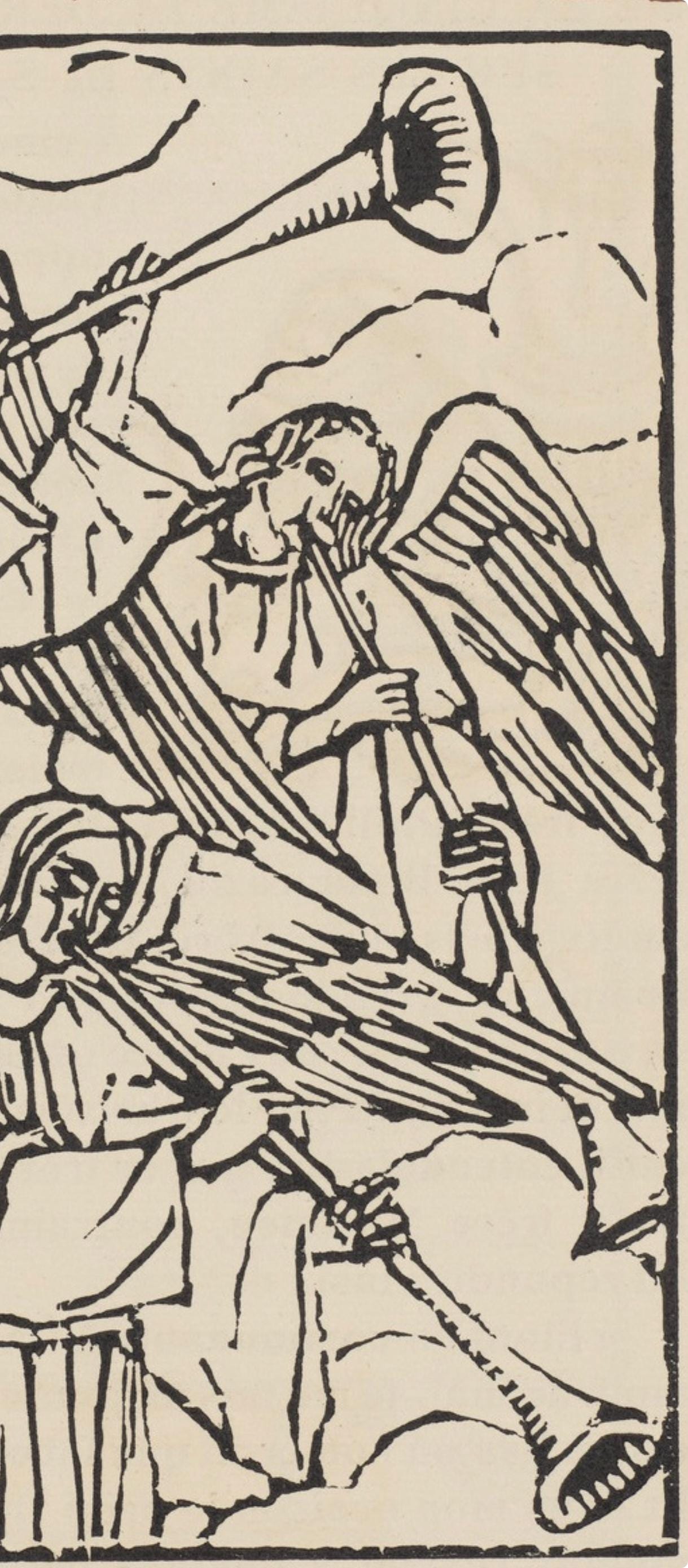 Émile Bernard, Composition (Morane, No. 100), Les Petites Fleurs de St. Françoise, Limited Edition Woodcut