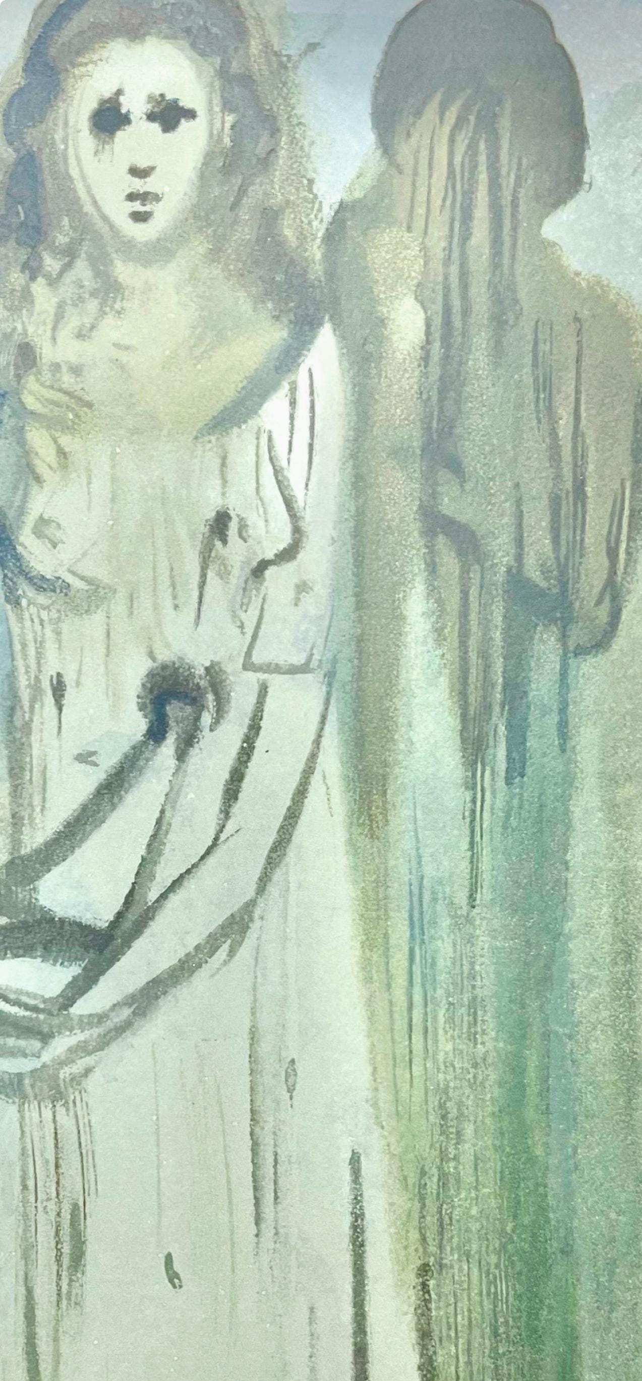 Salvador Dali, Fegefeuer XVI (Field 189-200; Michler/Löpsinger 1039-1138), Die Göttliche Komödie, Signed, Limited Edition Woodcut