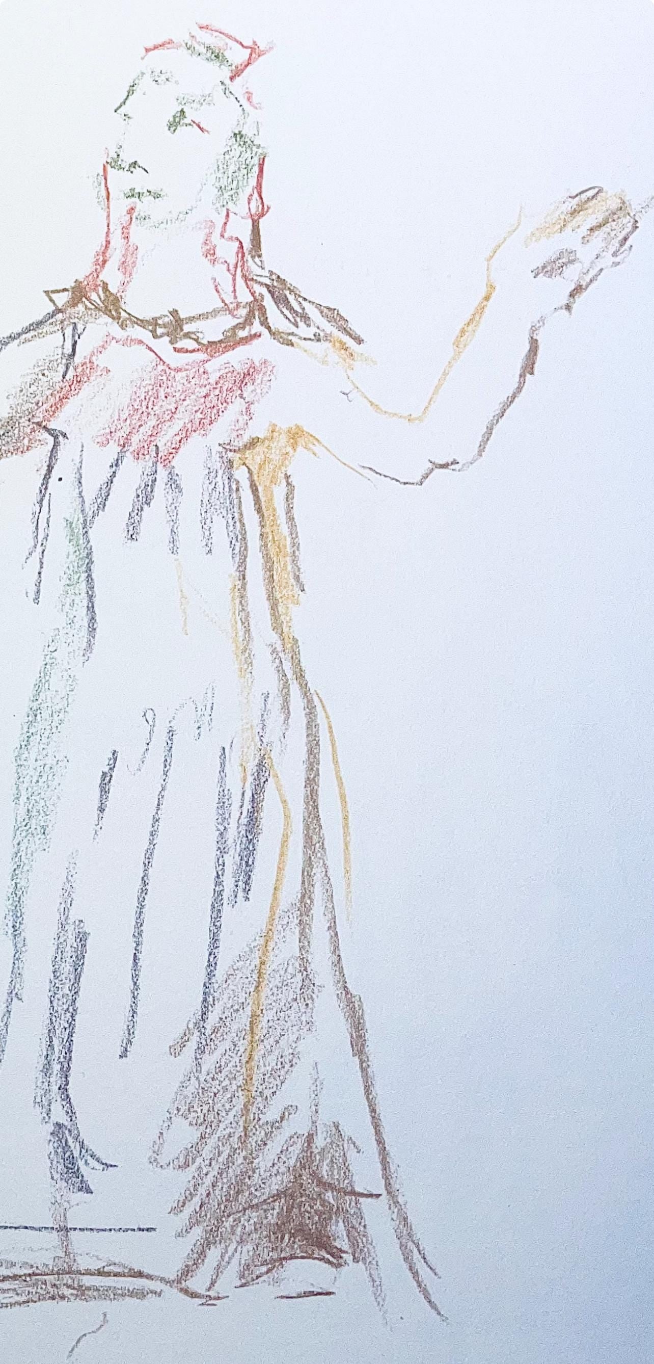 Oskar Kokoschka, Composition, Skizzenbuch der Italienischen Reise 1963, Limited Edition Lithograph