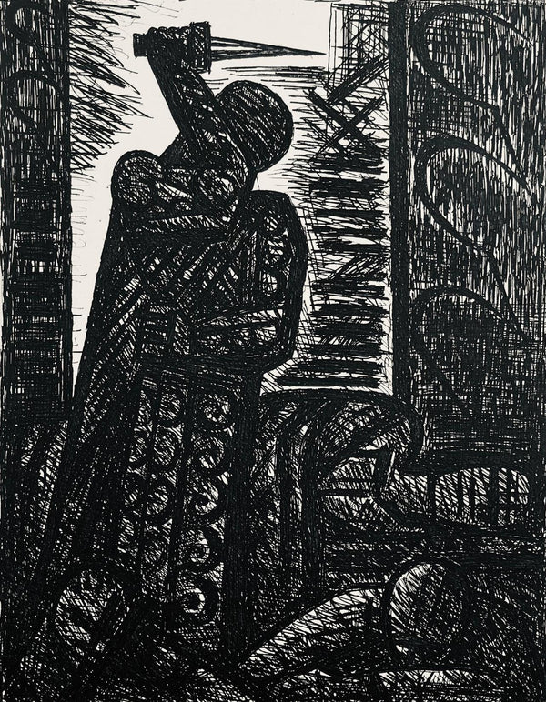 Marcel Gromaire, Le Meurtre De Duncan, Scène VIII, Shakespeare, Macbeth, Eaux-fortes de Gromaire, Limited Edition Etching