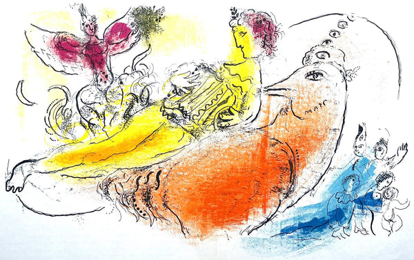 Marc Chagall, Composition (Cramer 33; Mourlot 204), Derrière le miroir, Limited Edition Lithograph