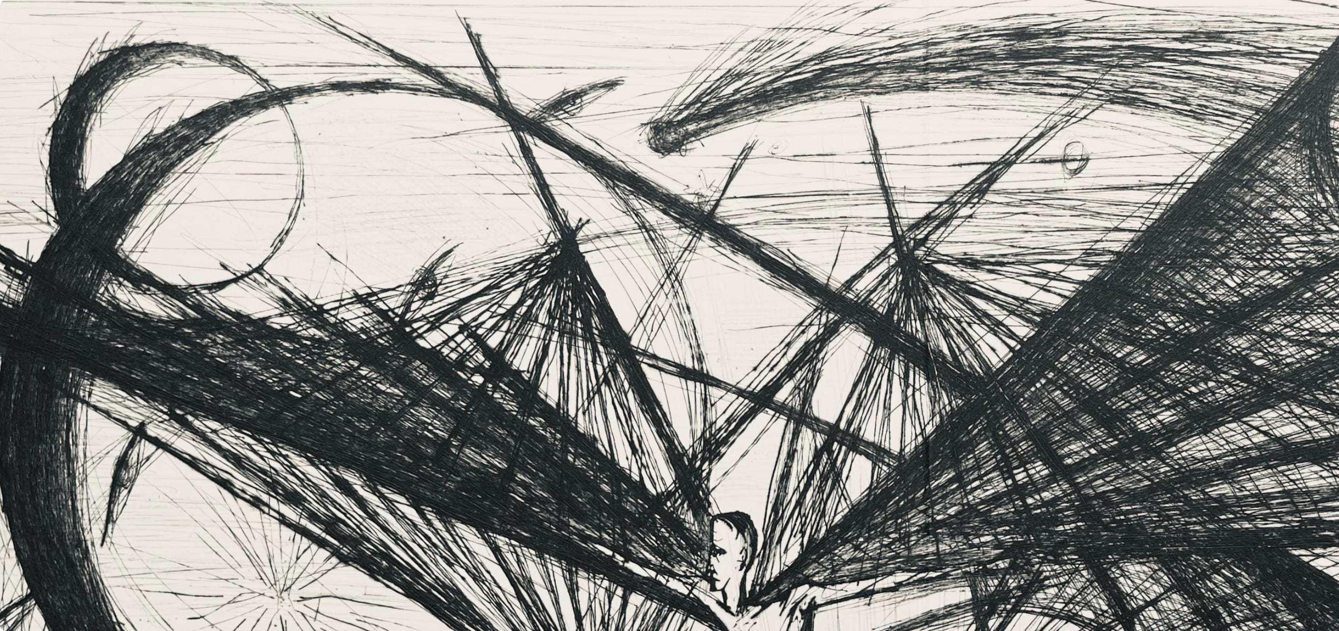Bernard Buffet, Composition (Reinz 208-222), Voyages Fantastiques, Limited Edition Etching