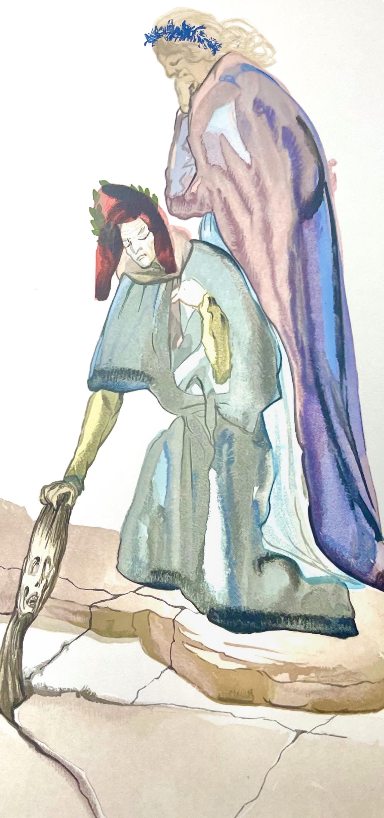Salvador Dali, Hölle XXXII (Field 189-200; Michler/Löpsinger 1039-1138), Die Göttliche Komödie, Signed, Limited Edition Woodcut