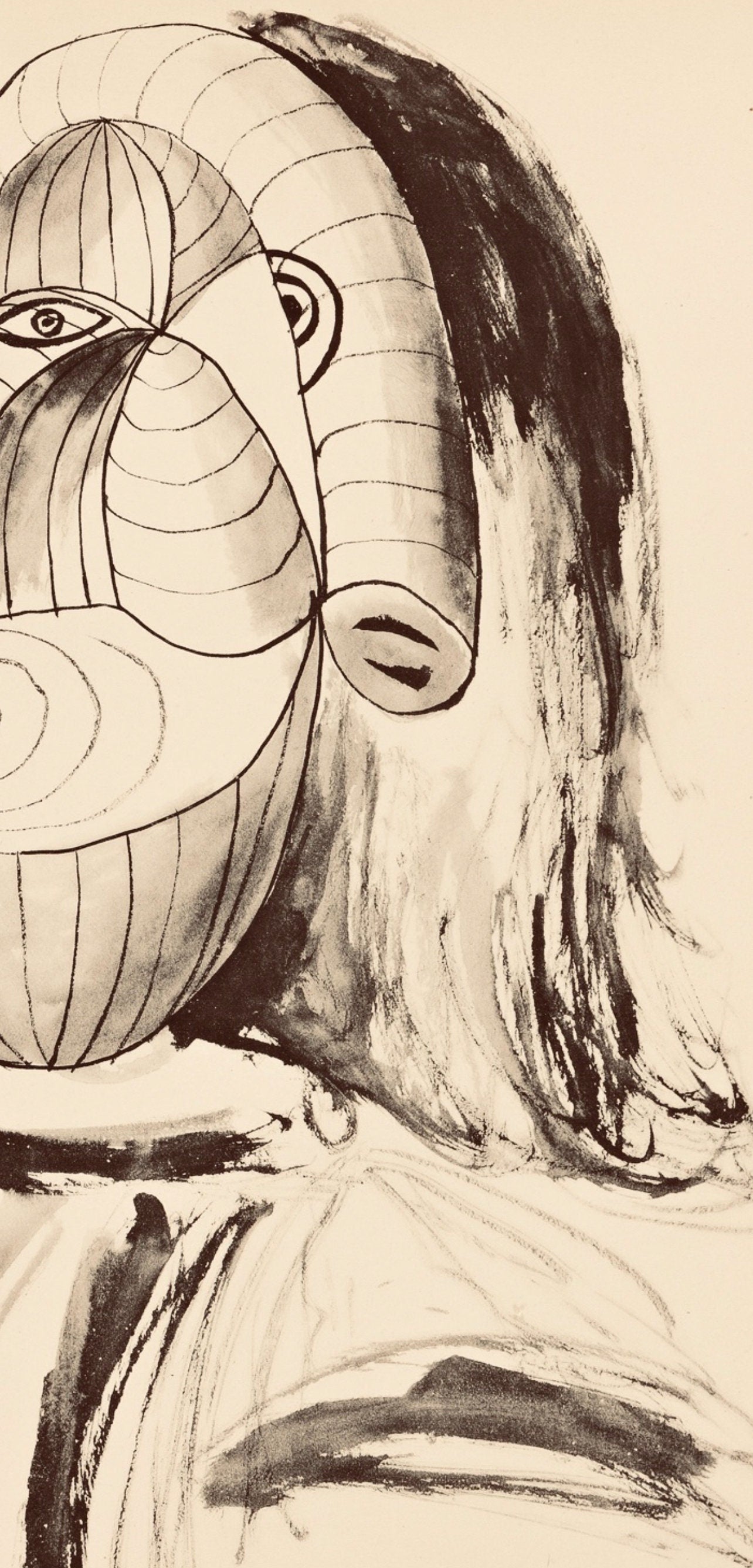 Pablo Picasso, Composition, Carnet de dessins de Picasso, Cahiers d’Art, Limited Edition Lithograph