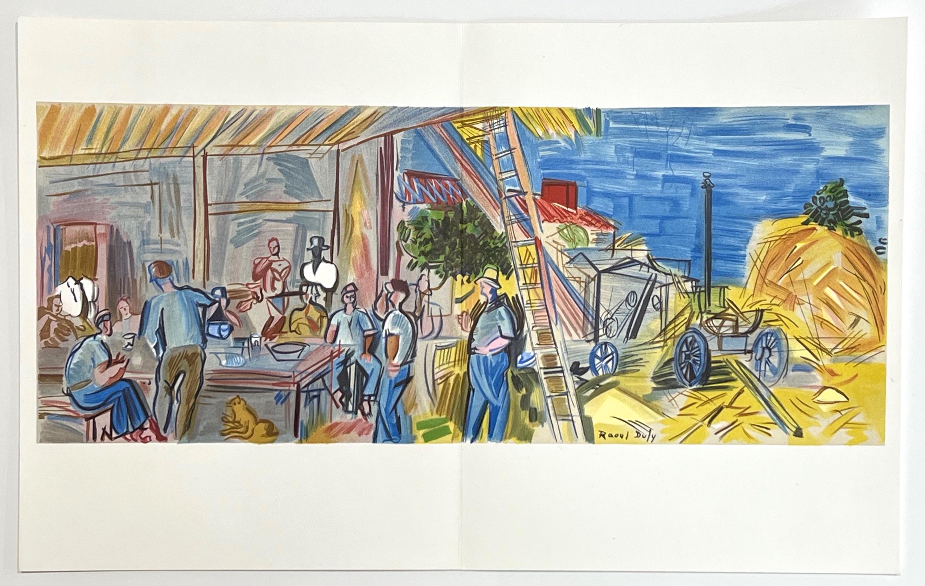 Raoul Dufy, Les Moissonneurs, Lettre à mon peintre Raoul Dufy, Limited Edition Lithograph