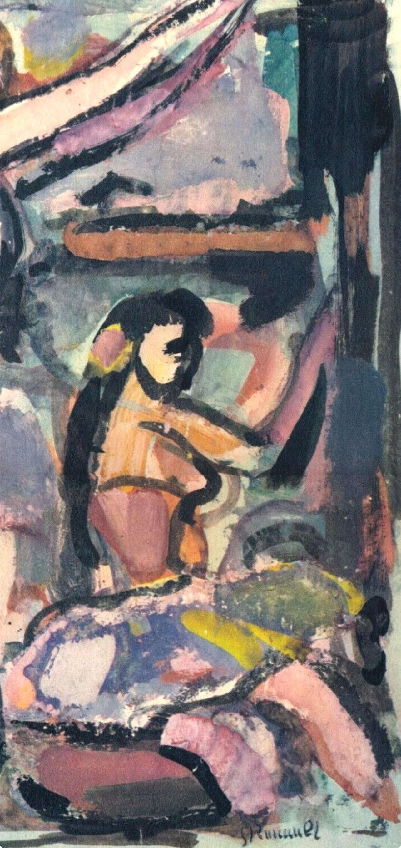 Georges Rouault, Composition, Divertissement, Limited Edition Lithograph