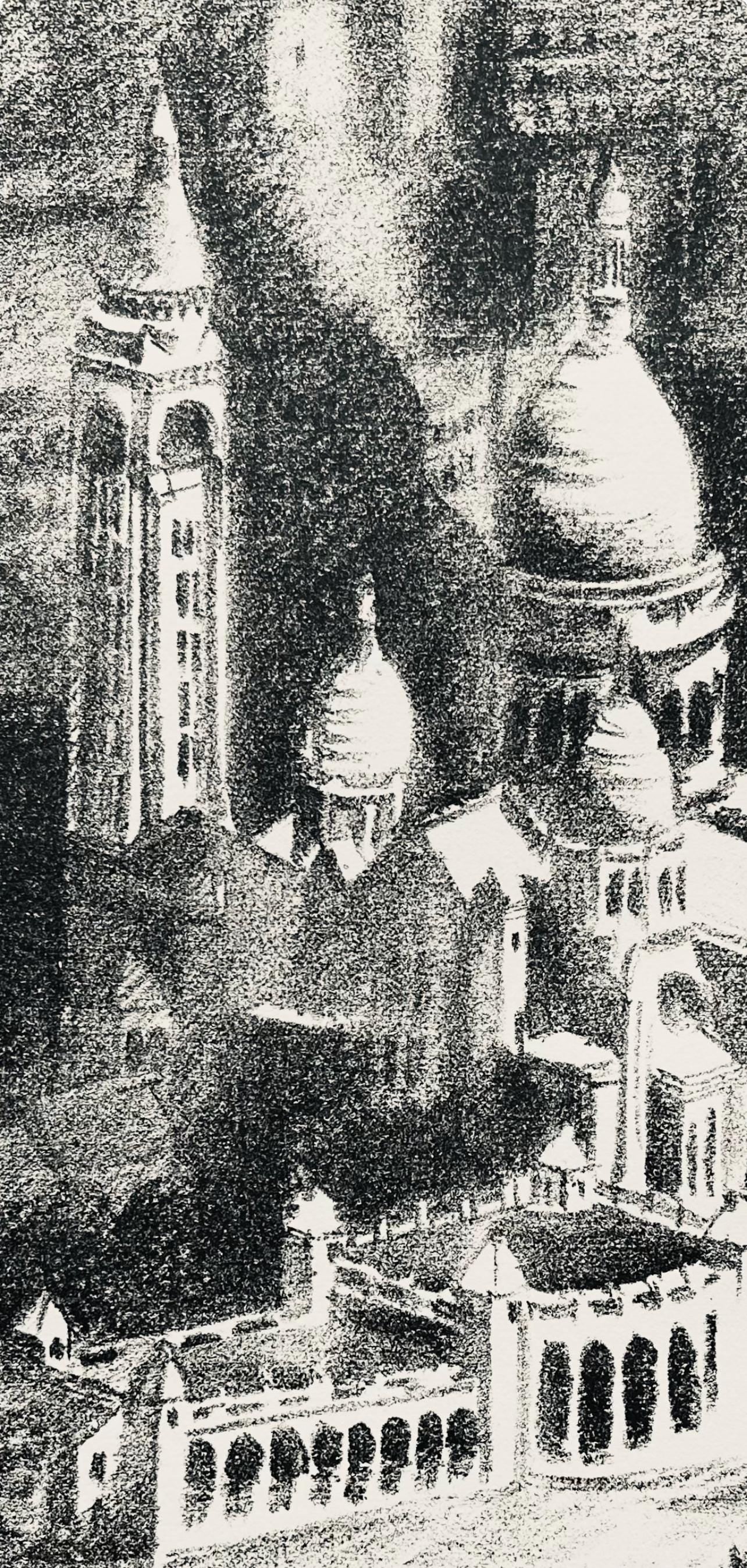 Robert Delaunay, Le Sacré-Cœur (Habasque 720-728), Allo! Paris!, Limited Edition Lithograph